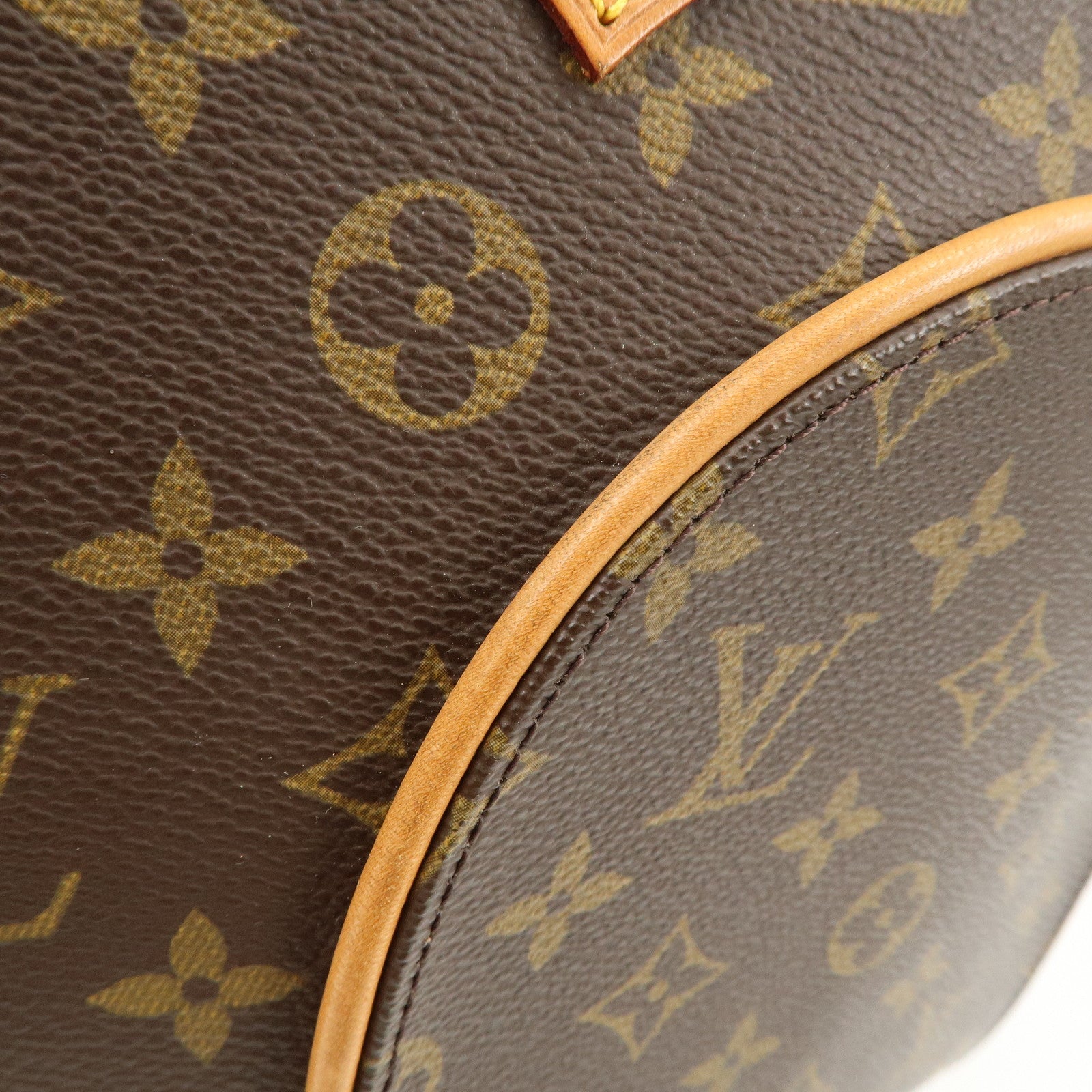 Louis Vuitton Monogram Ellipse MM Hand Bag Brown M51126 Used