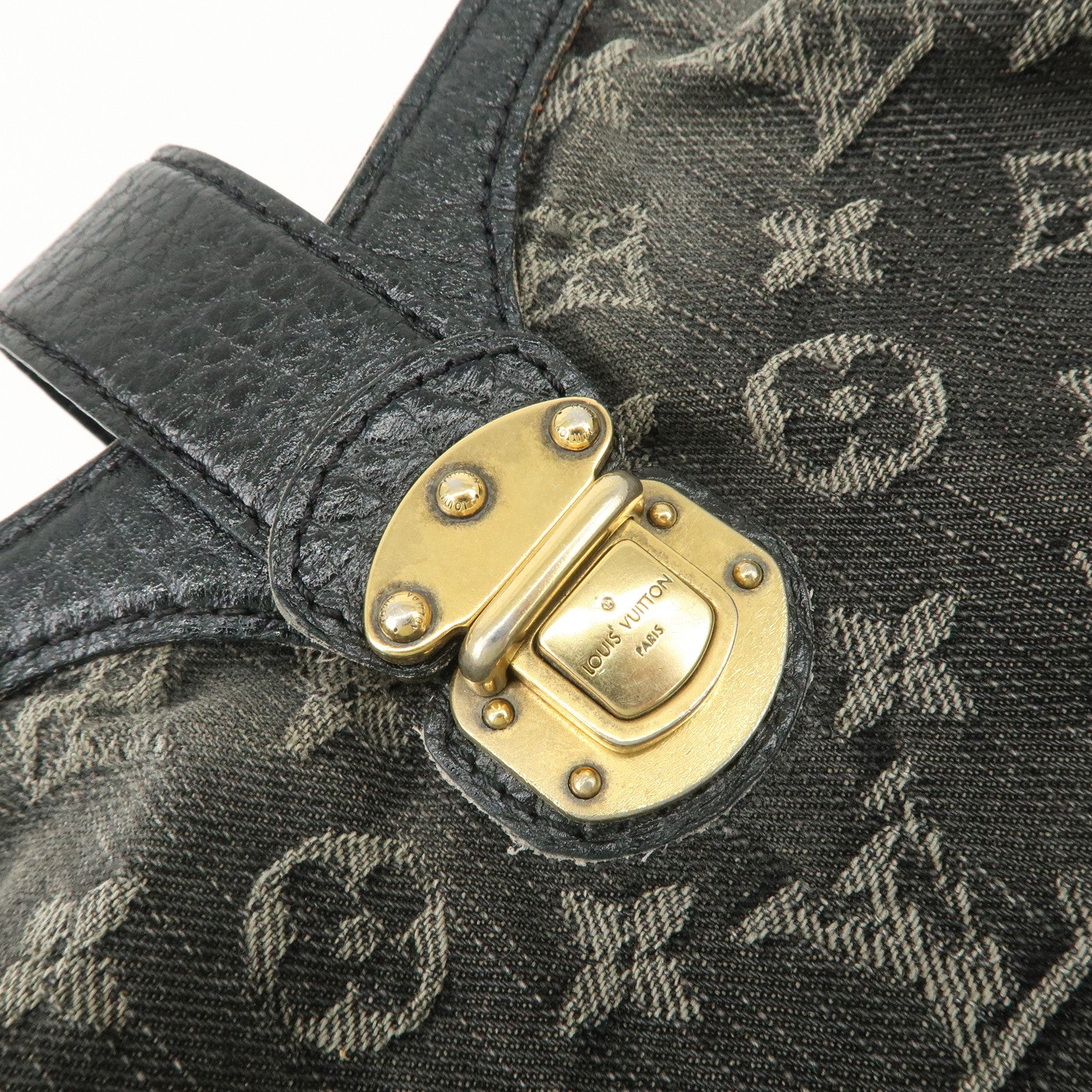 Louis Vuitton Monogram Denim XS Shoulder Bag Crossbody Bag Noir M95608 Used