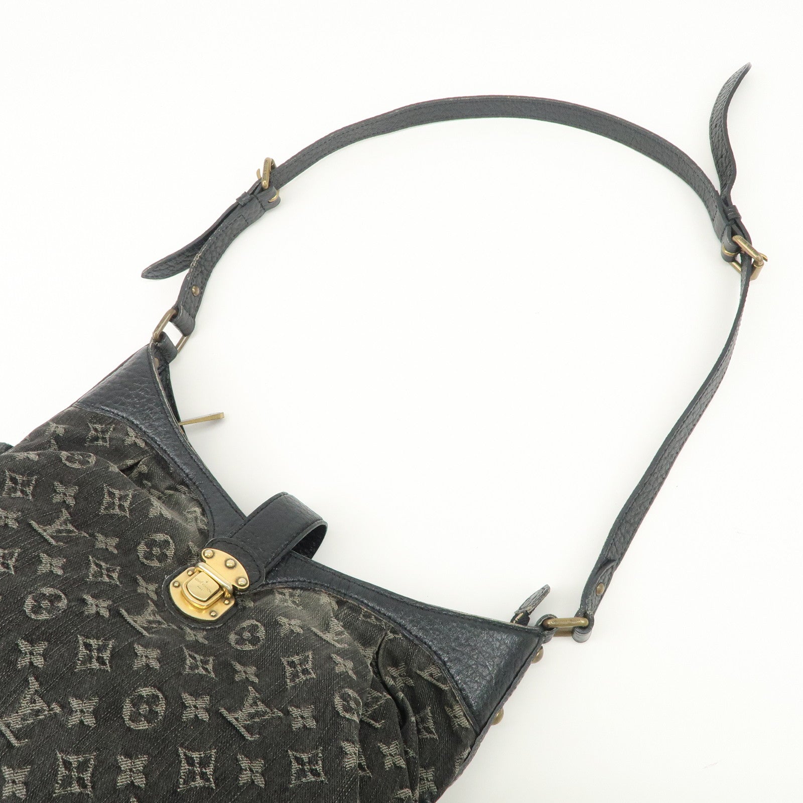 Louis Vuitton Monogram Denim XS Shoulder Bag Crossbody Bag Noir M95608 Used