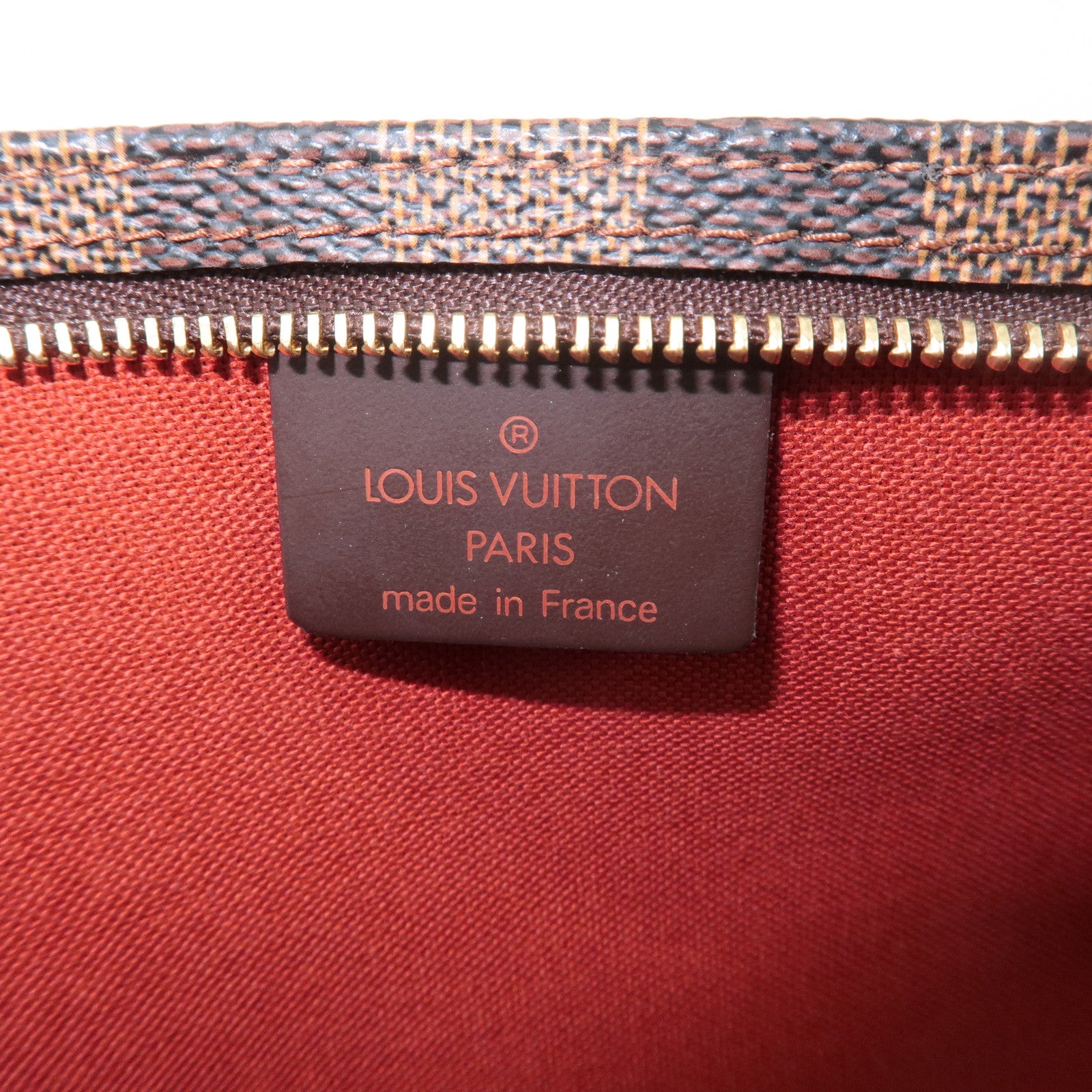 Louis Vuitton Damier Navona Accessoires Pouch Hand Bag Brown N51983