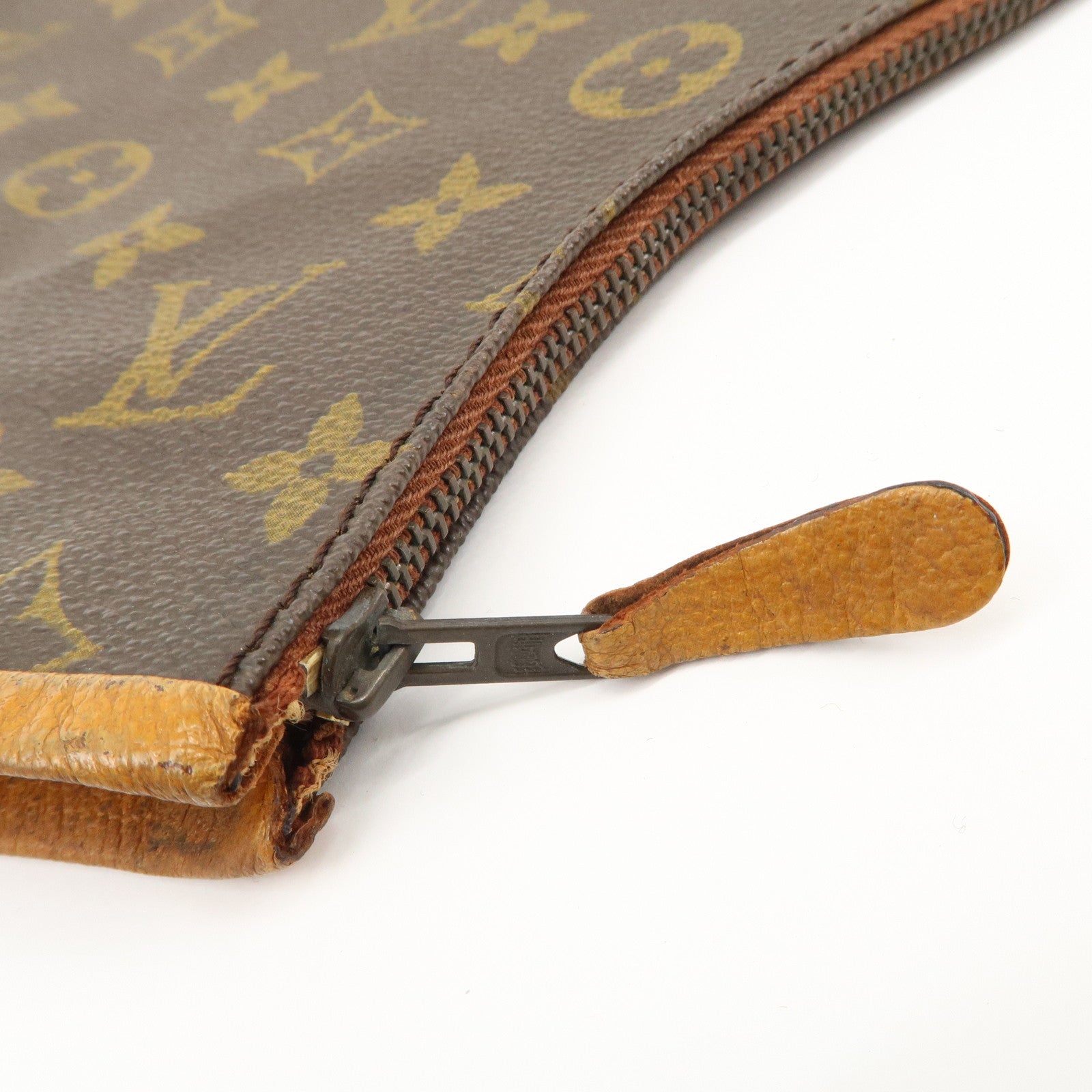 Louis Vuitton Monogram Canvas Leather Racket Case Brown