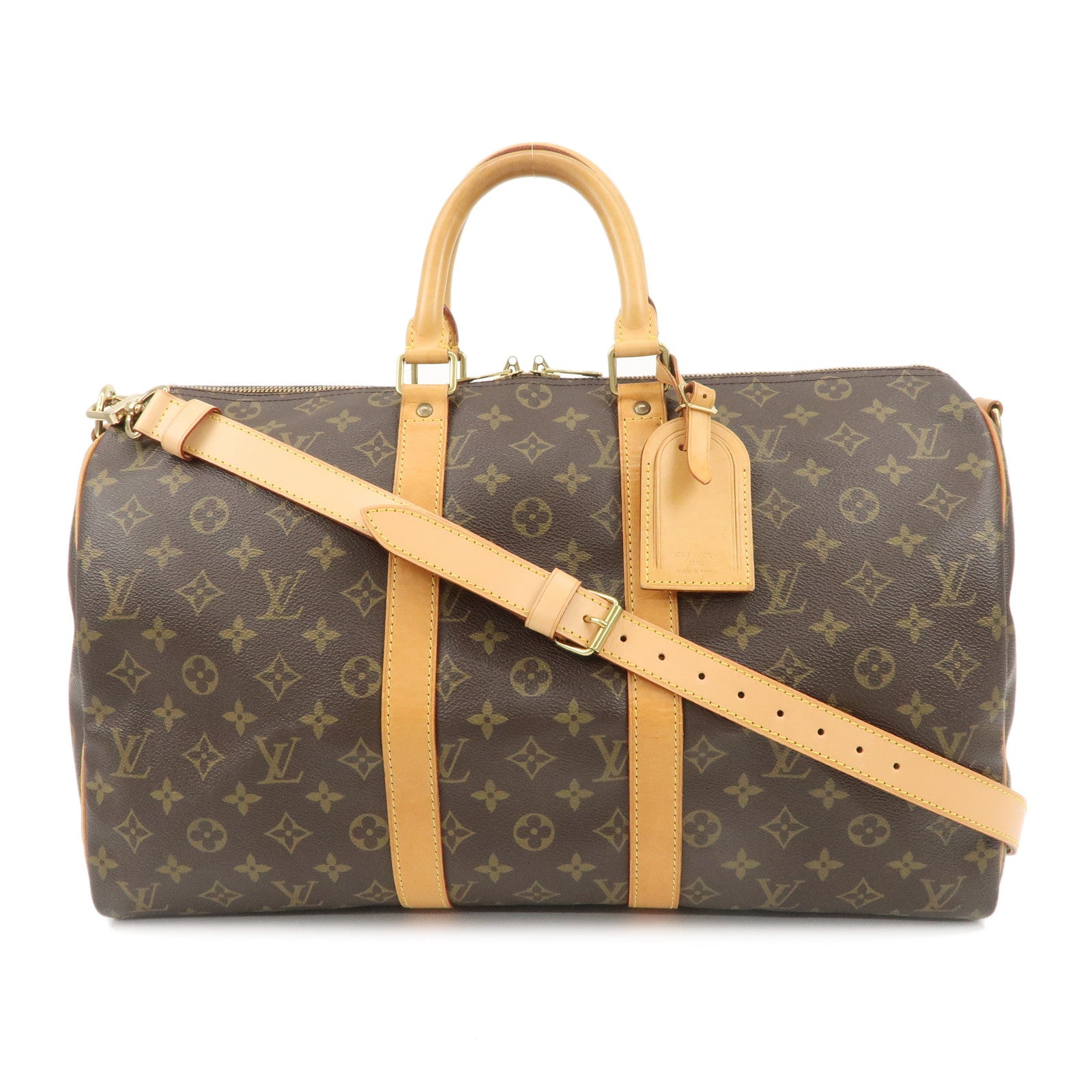 Louis Vuitton Monogram Keep All Bandouliere 45 Boston Bag M41418 Used