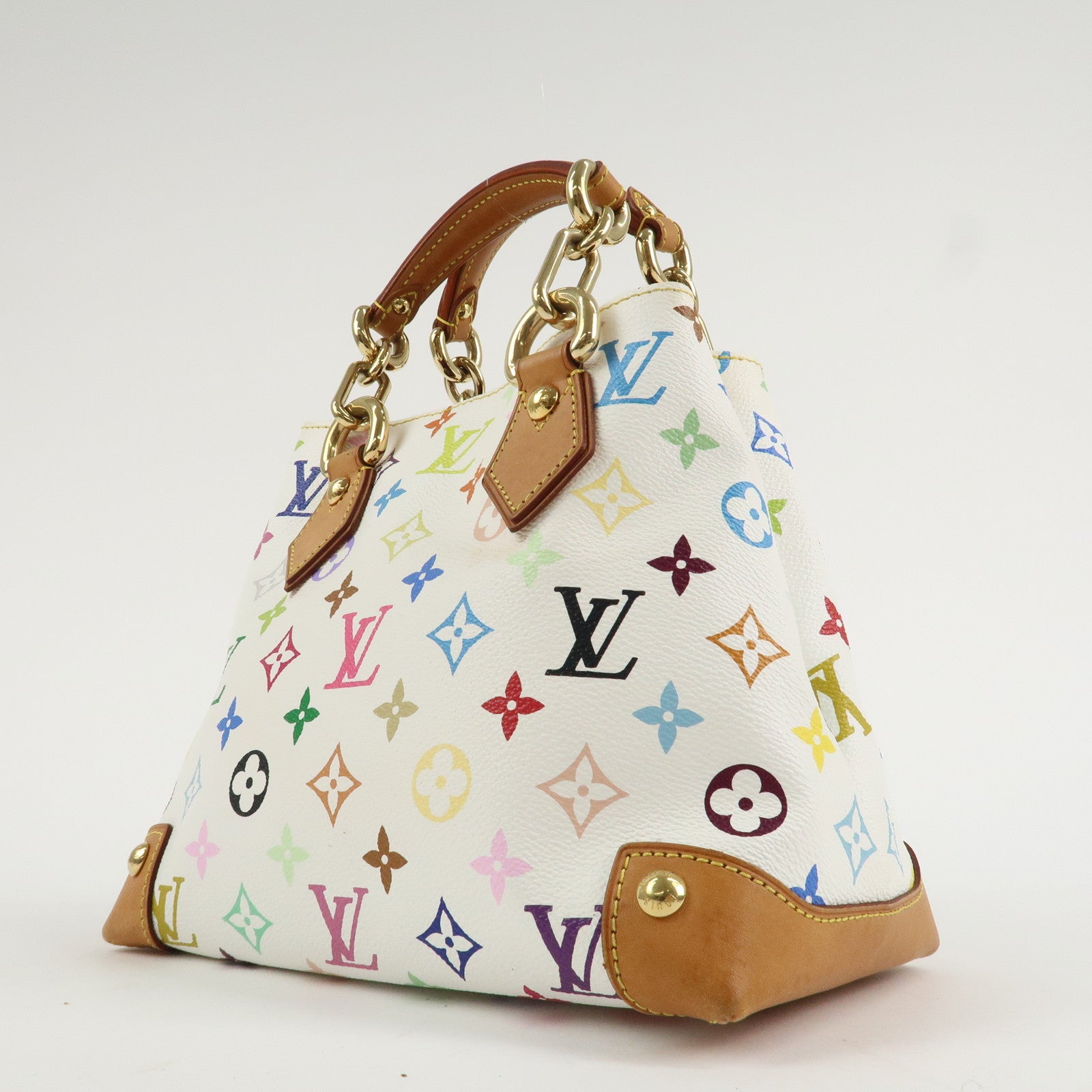 Louis Vuitton Monogram Multicolor Audra Hand Bag Blanc M40047