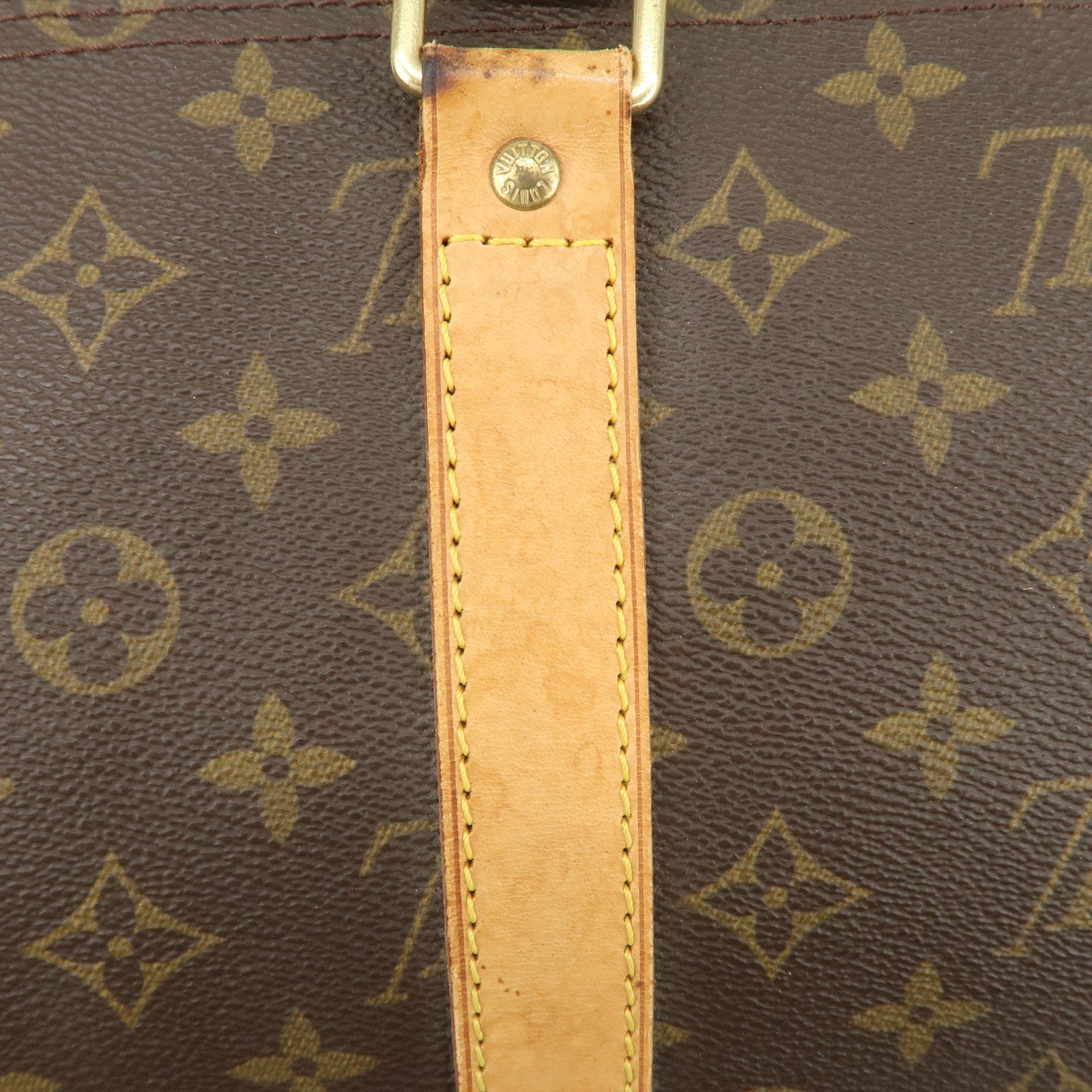 Louis Vuitton Monogram Monogram Keep All 55 Boston Bag Brown M41424 Used