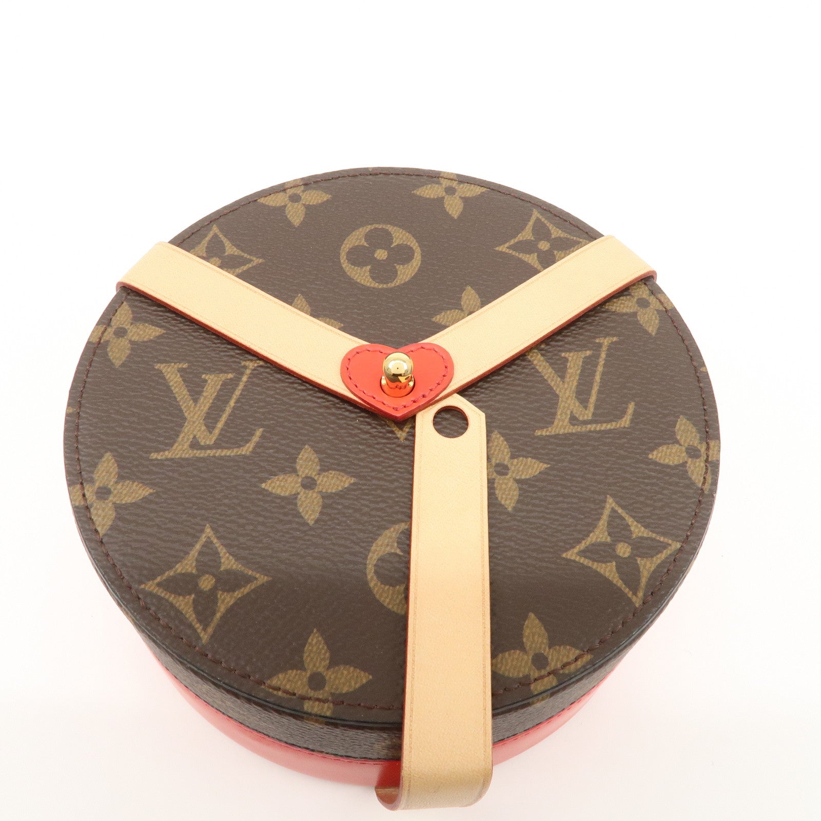 Louis Vuitton Monogram Boite Lock Me Jewelry Box Make Box GI0352