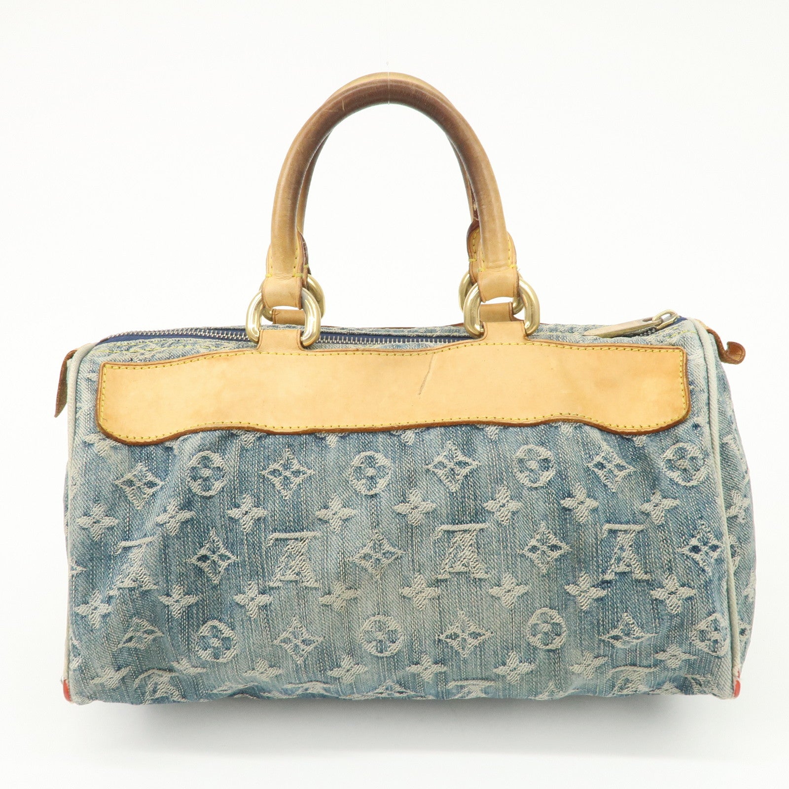 Louis Vuitton Monogram Denim Neo Speedy Boston Bag Blue M95019 Used