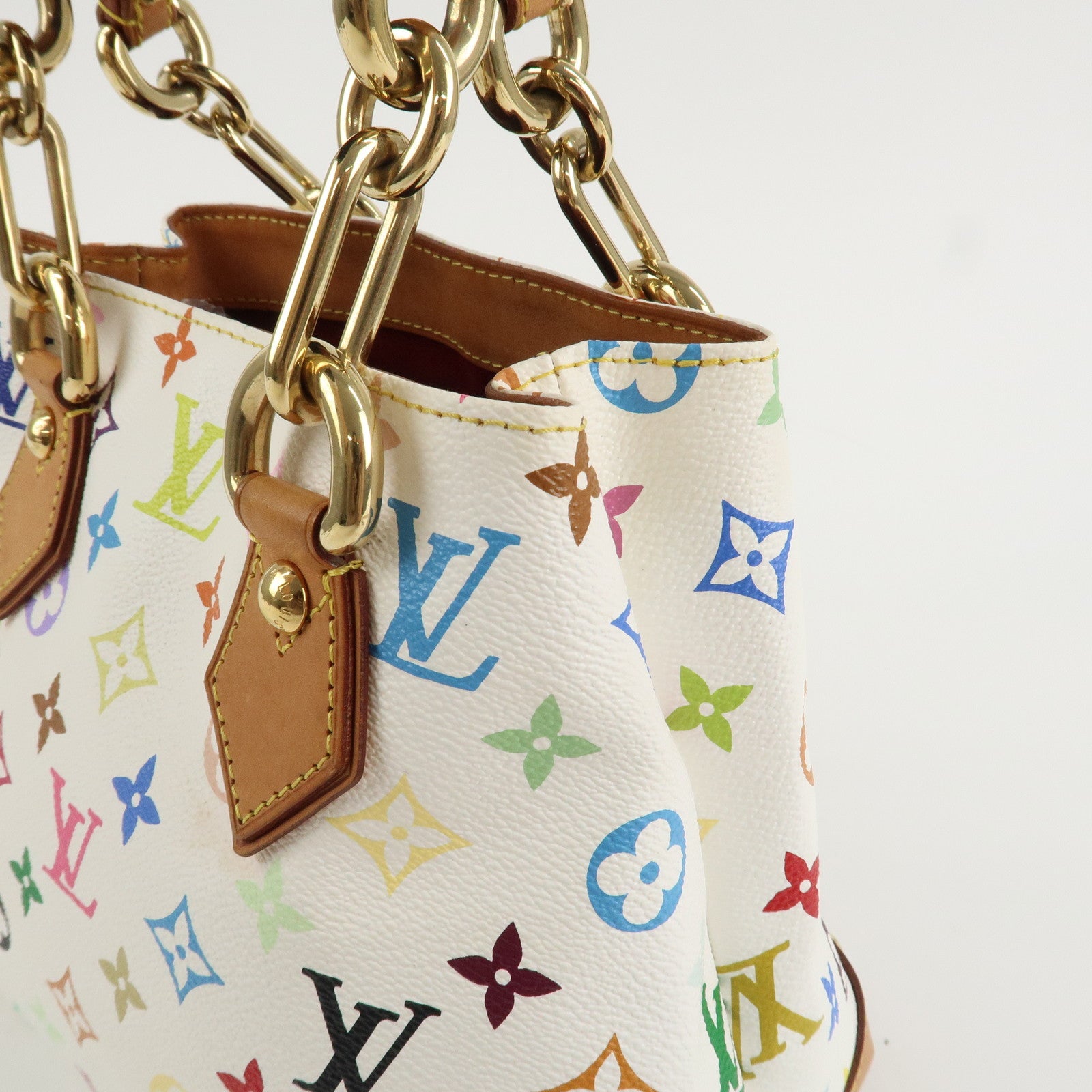 Louis Vuitton Monogram Multicolor Audra Hand Bag Blanc M40047