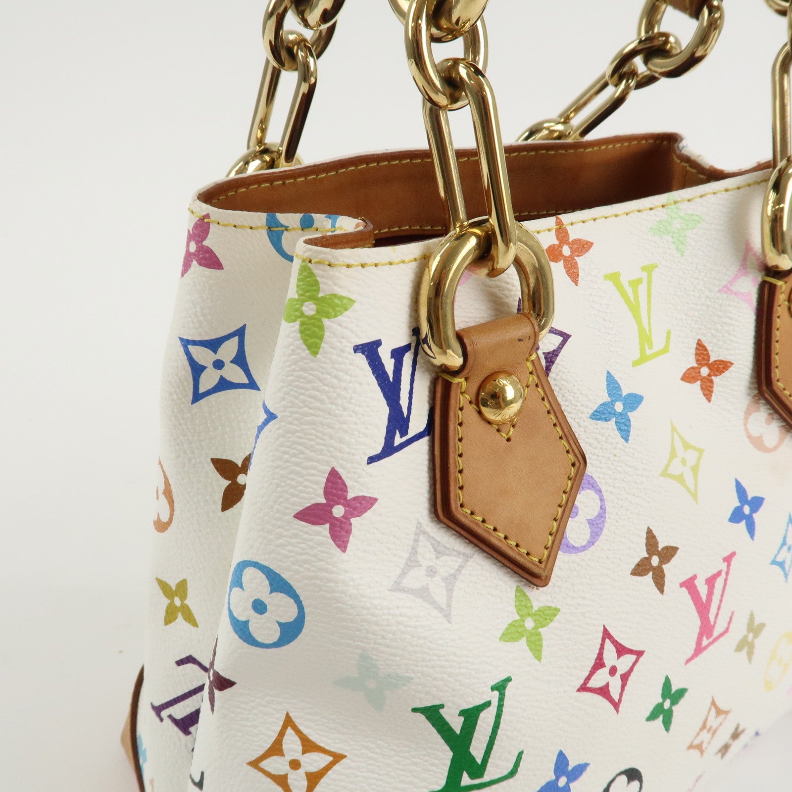 Louis Vuitton Monogram Multicolor Audra Hand Bag Blanc M40047