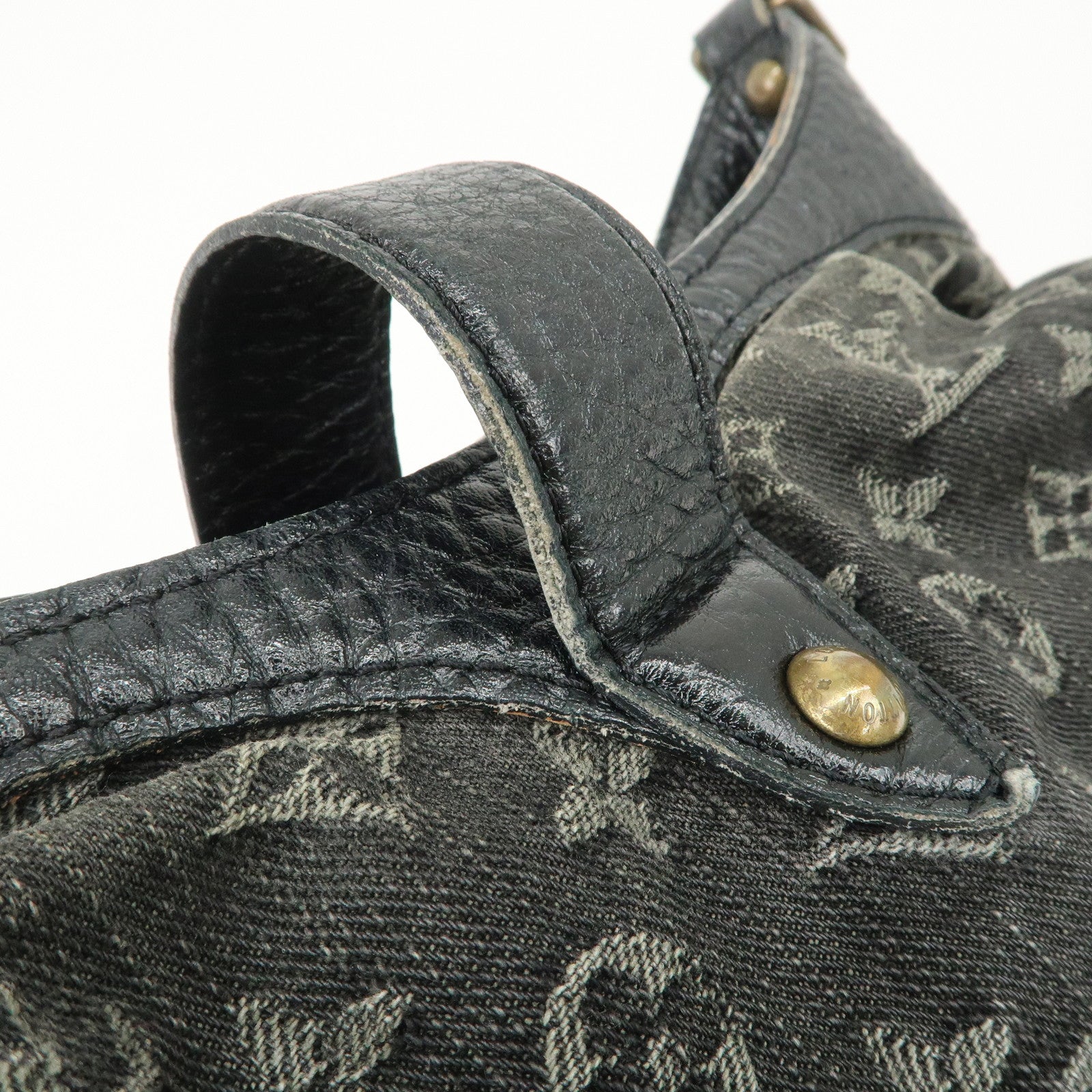 Louis Vuitton Monogram Denim XS Shoulder Bag Crossbody Bag Noir M95608 Used