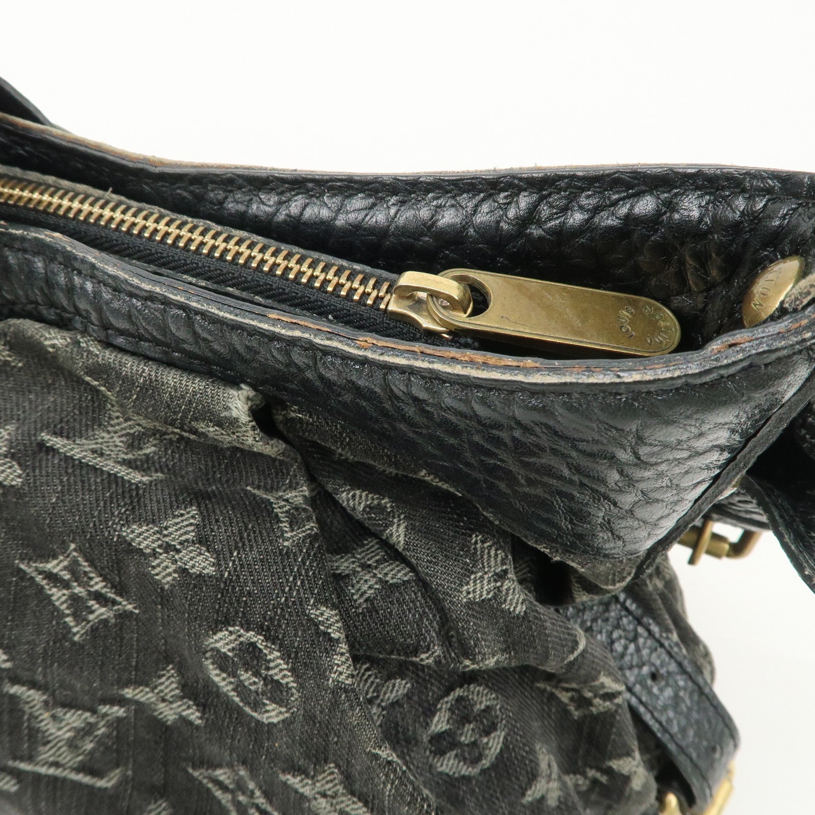 Louis Vuitton Monogram Denim XS Shoulder Bag Crossbody Bag Noir M95608 Used