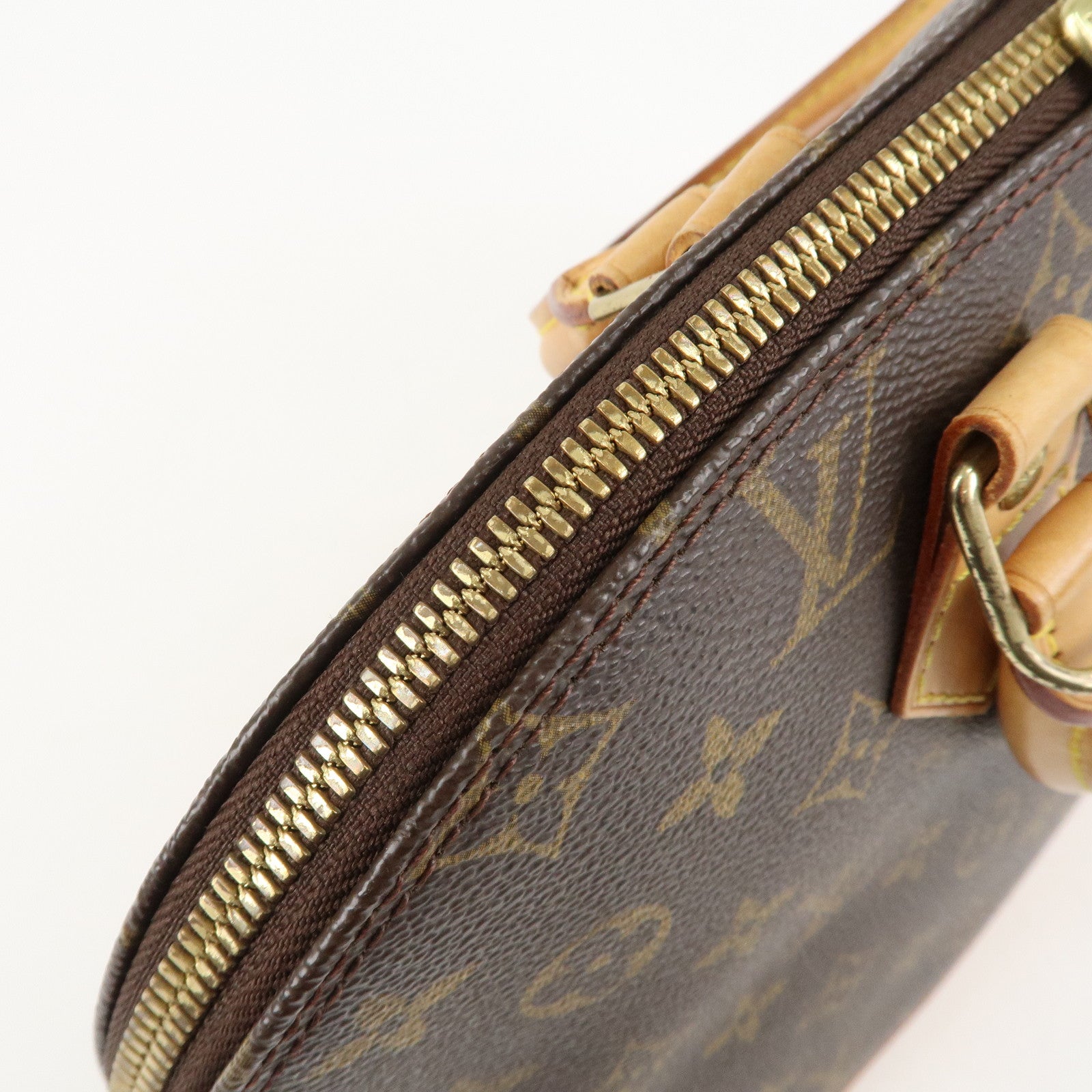 Louis Vuitton Monogram Alma Hand Bag Brown Brown M51130