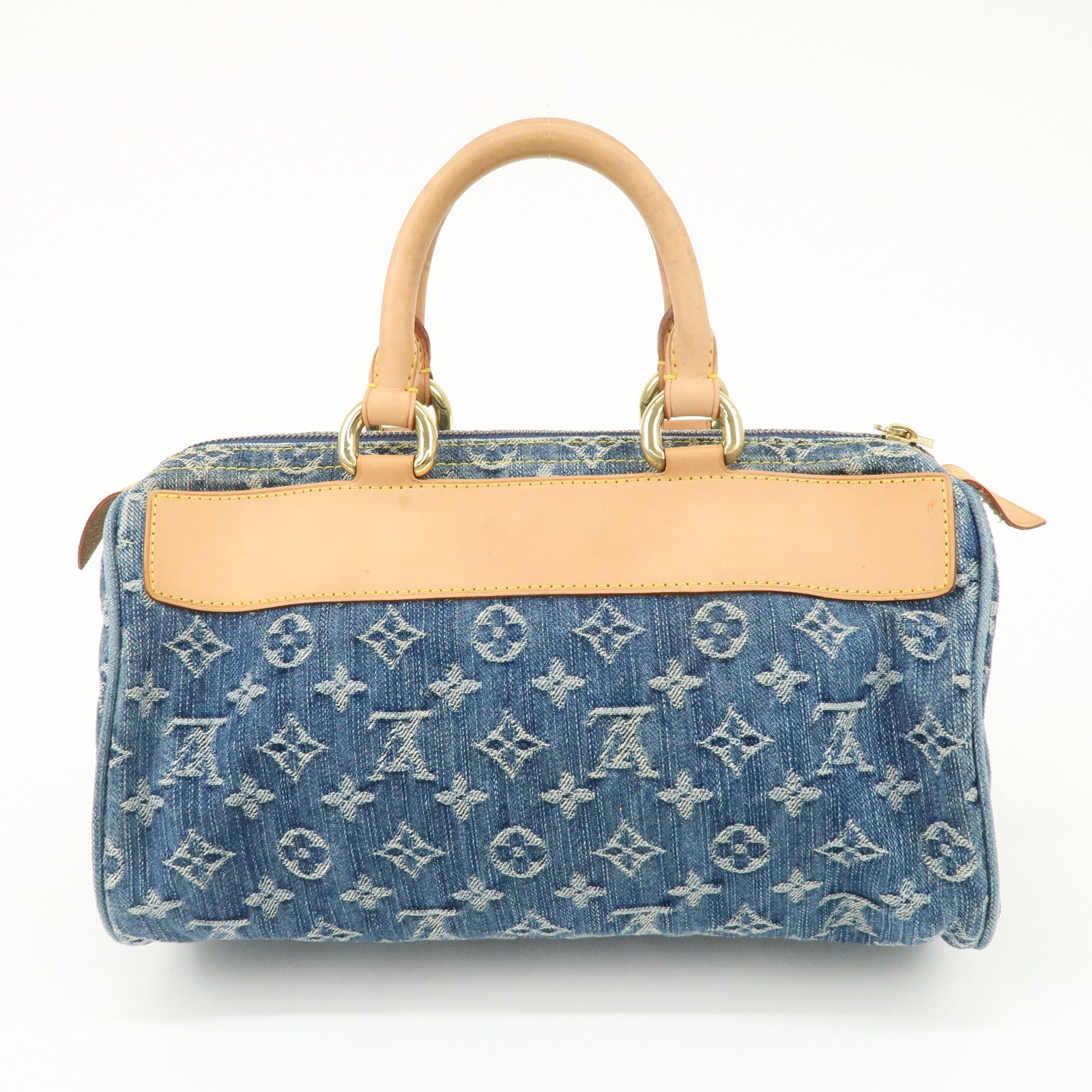 Louis Vuitton Monogram Denim Neo Speedy Boston Bag Blue M95019 Used