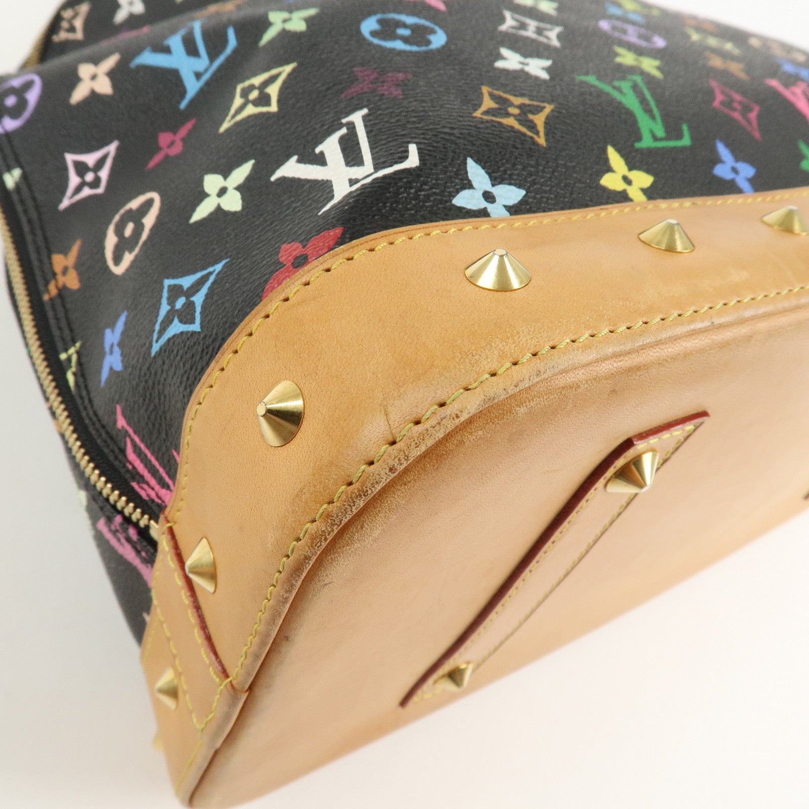 Louis Vuitton Monogram Alma GM Multicolor Hand Bag Noir M40442 Used