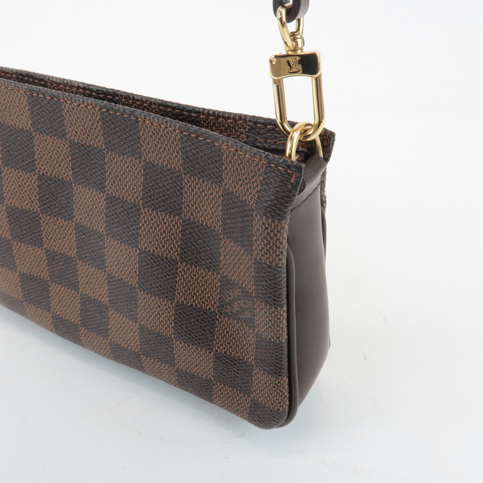 Louis Vuitton Damier Navona Accessoires Pouch Hand Bag Brown N51983