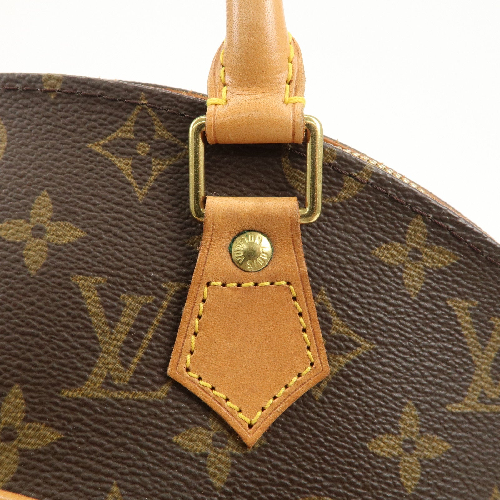 Louis Vuitton Monogram Ellipse MM Hand Bag Brown M51126 Used