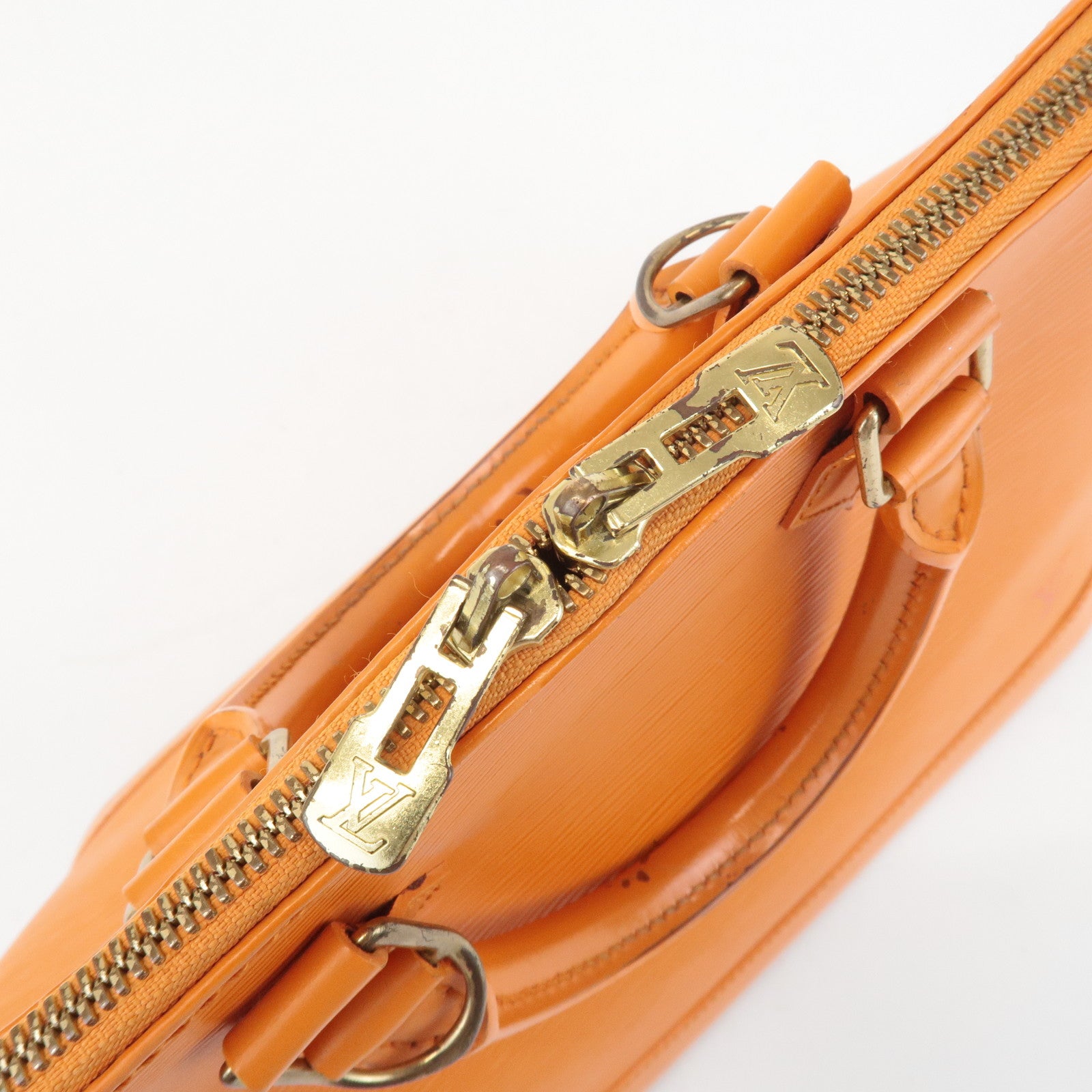 Louis Vuitton Epi Alma PM Hand Bag Pimont Orange M40623