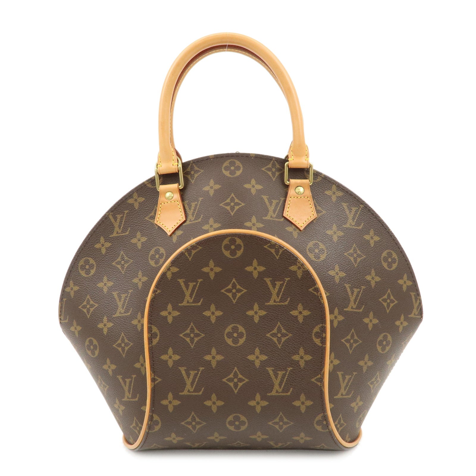 Louis Vuitton Monogram Ellipse MM Hand Bag Brown M51126 Used