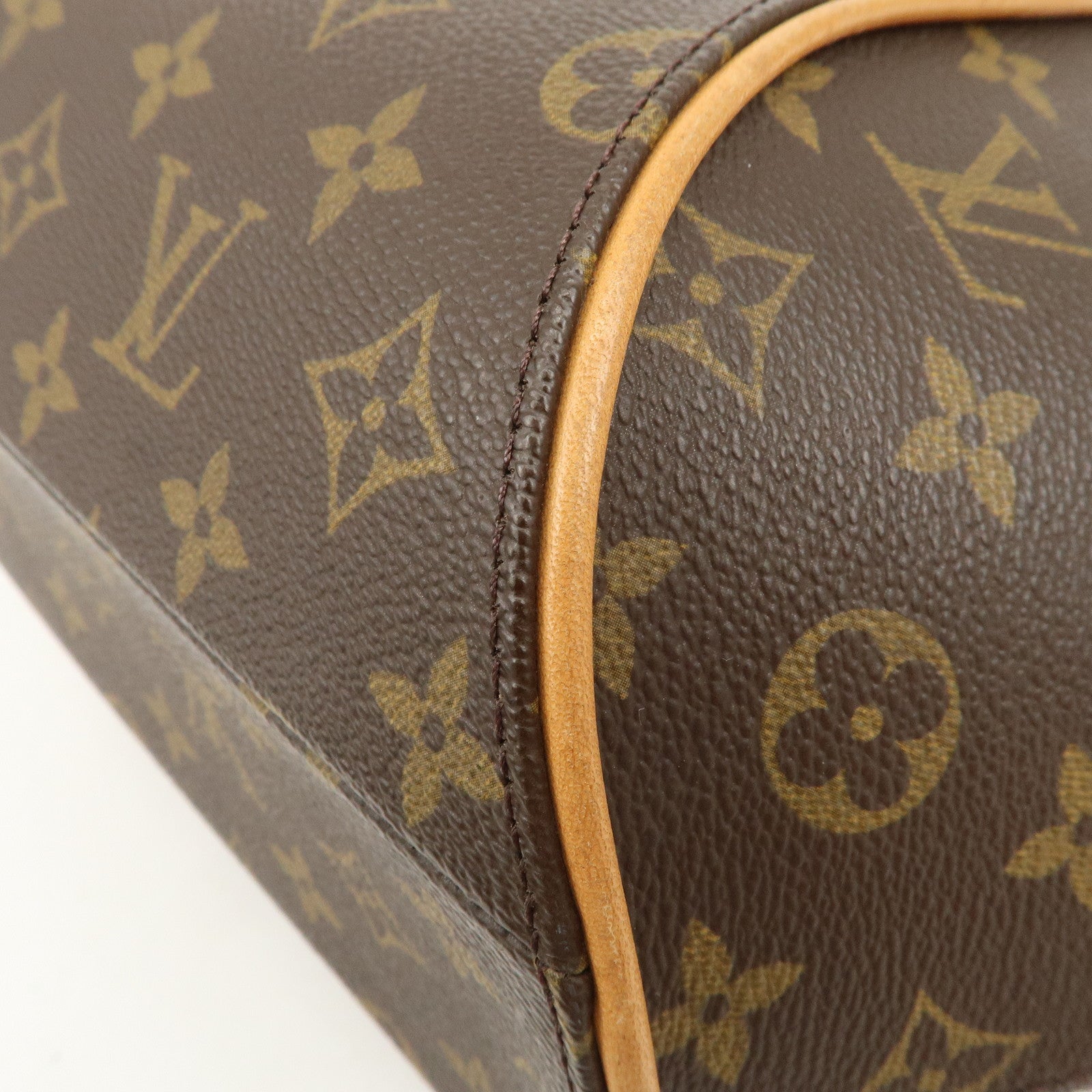 Louis Vuitton Monogram Ellipse MM Hand Bag Brown M51126 Used