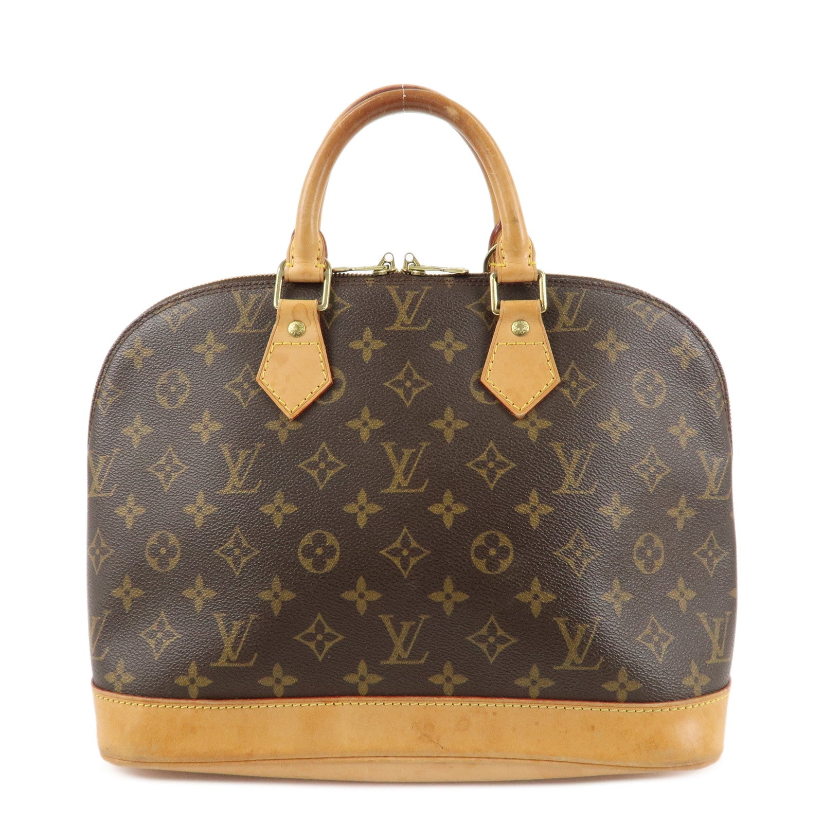 Louis Vuitton Monogram Alma Hand Bag Brown Brown M51130