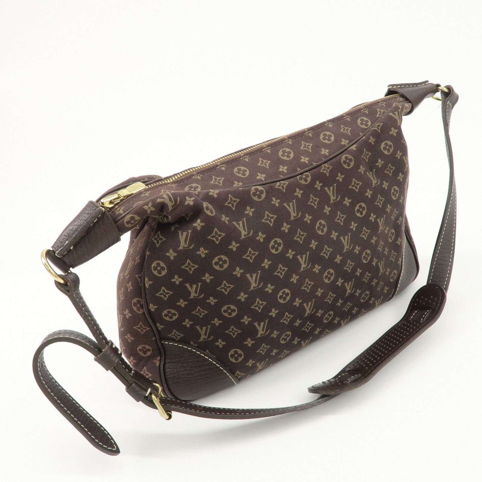 Louis Vuitton Monogram Mini Lin Boulogne Shoulder Bag Ebene M95225