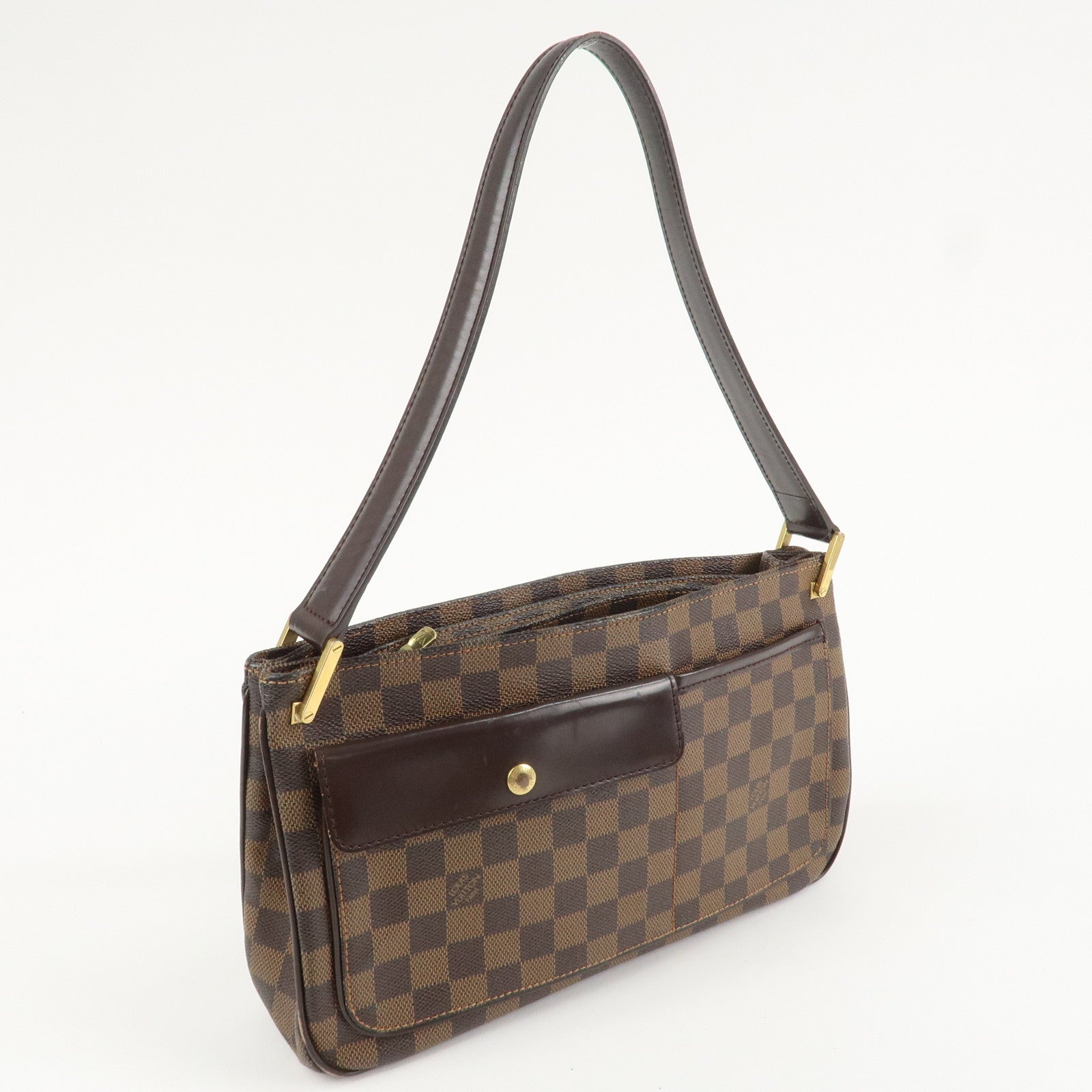 Louis Vuitton Damier Aubagne Shoulder Bag Hand Bag Brown N51129 Used