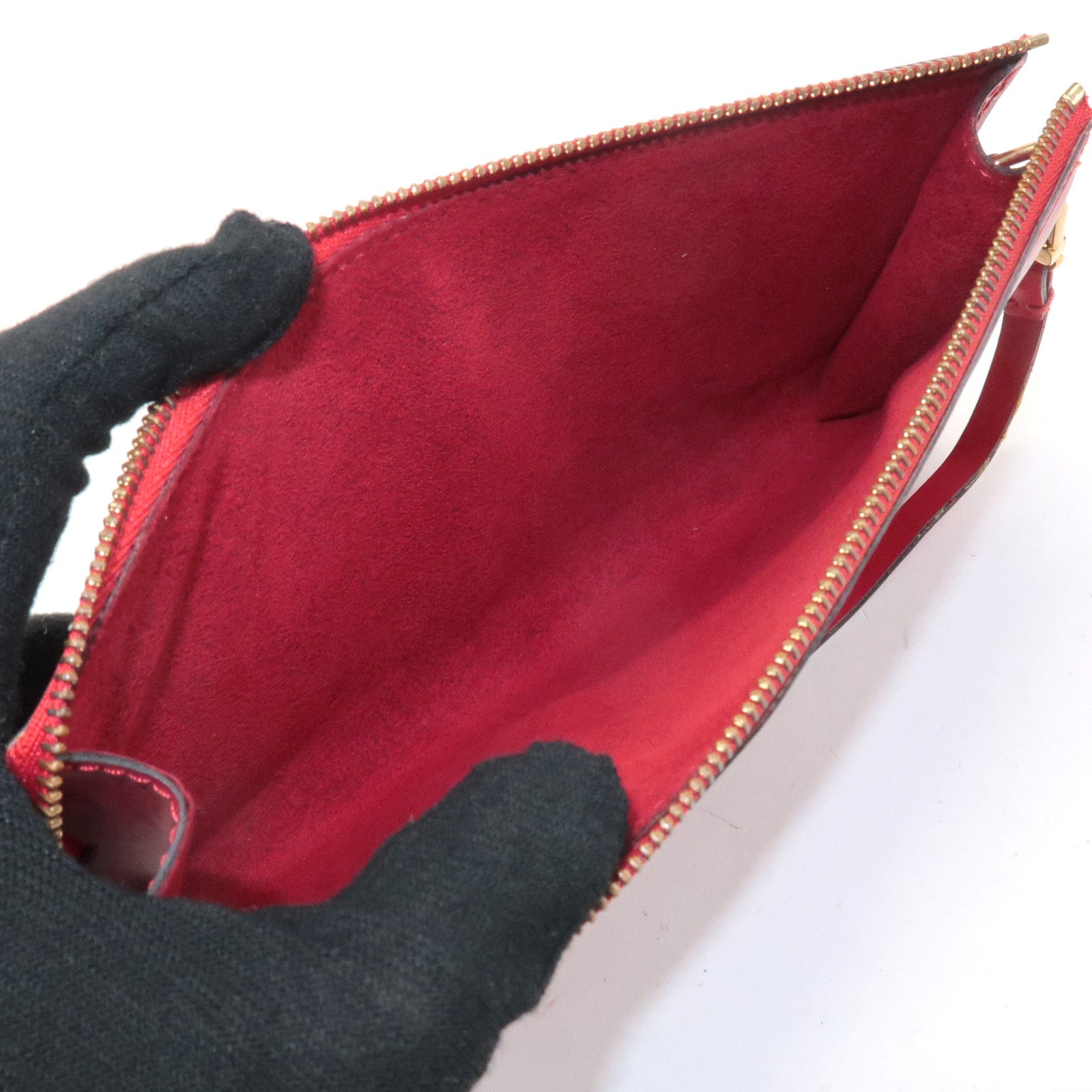 Louis Vuitton Epi Pochette Accessoires Pouch Castilian Red M52947 Used