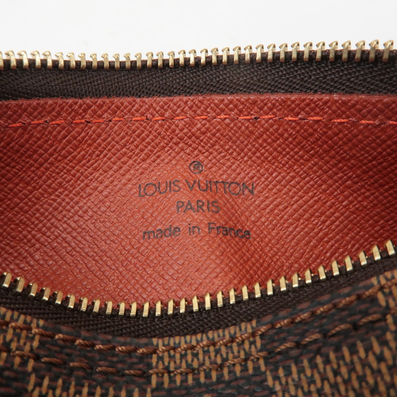 Louis Vuitton Damier Ebene Mini Pouch for Papillon Bag Brown Used