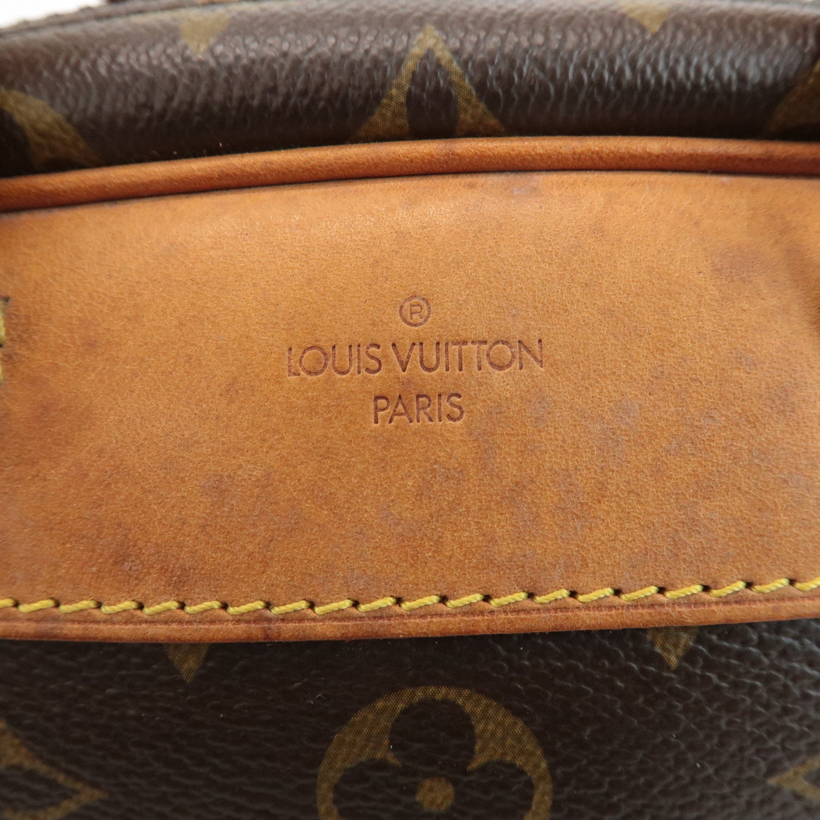 Louis Vuitton Monogram Trueville Hand Bag Brown M42228 Used