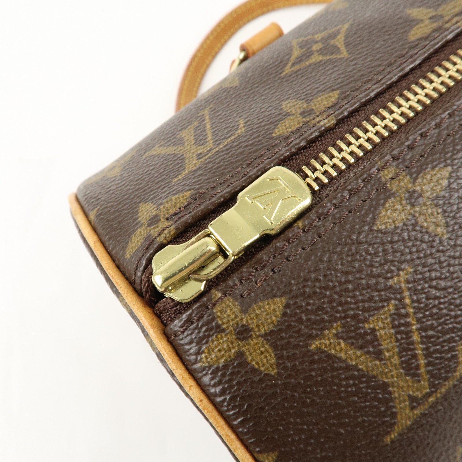 Louis Vuitton Monogram Papillon 30 Hand Bag Brown M51385 Used