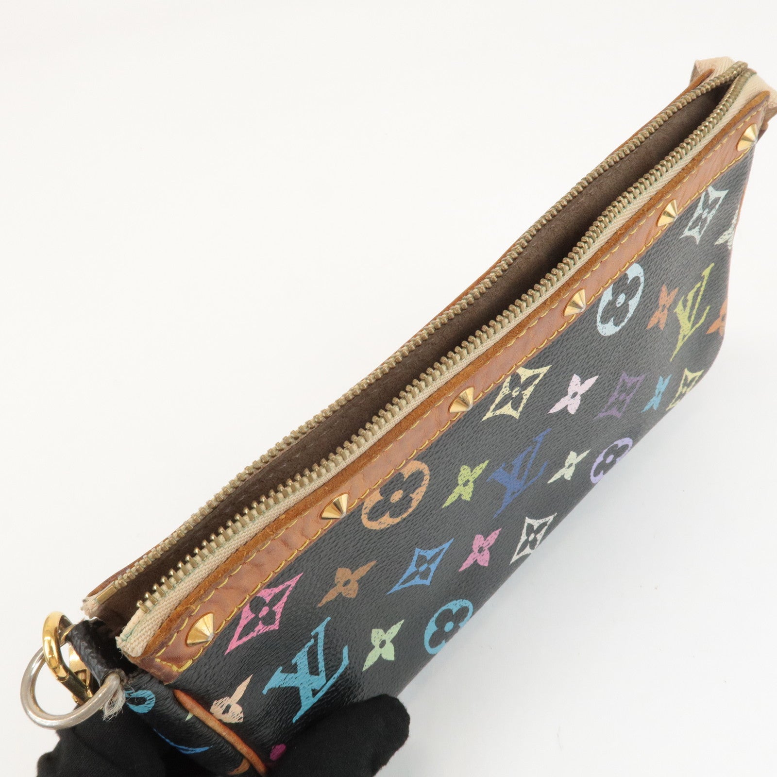 Louis Vuitton Monogram MultiColor Pochette Accessoires Noir M92648 Used