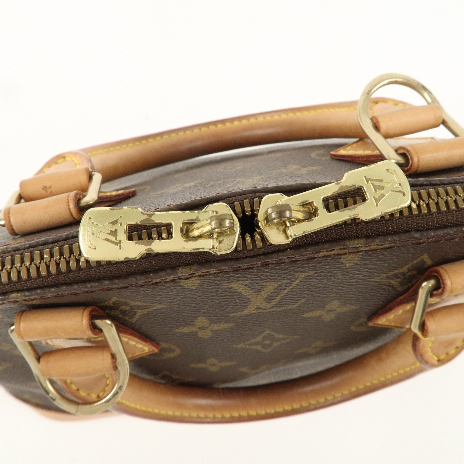 Louis Vuitton Monogram Alma Hand Bag Brown M51130