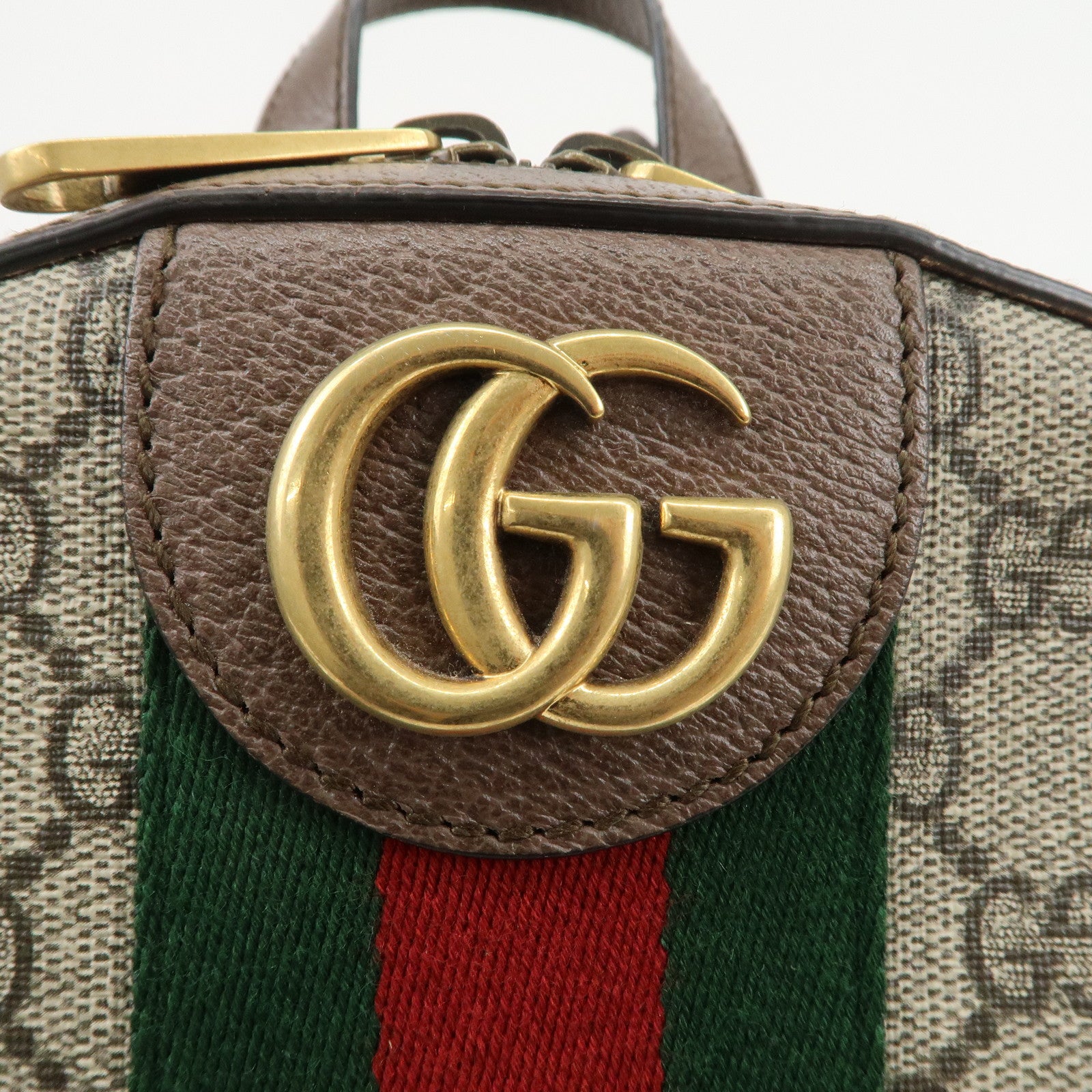 GUCCI Ophidia Sherry GG Supreme Leather Small Backpack 547965