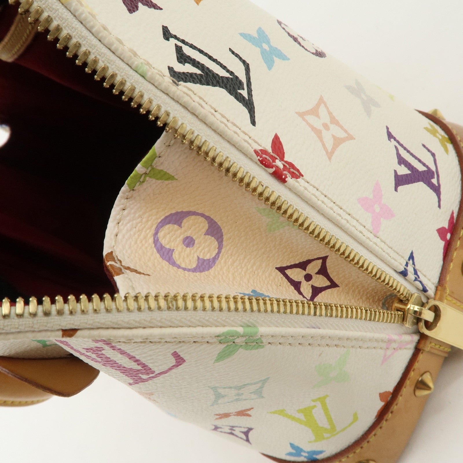 Louis Vuitton Monogram Multicolor Alma PM Hand Bag Blanc M92647