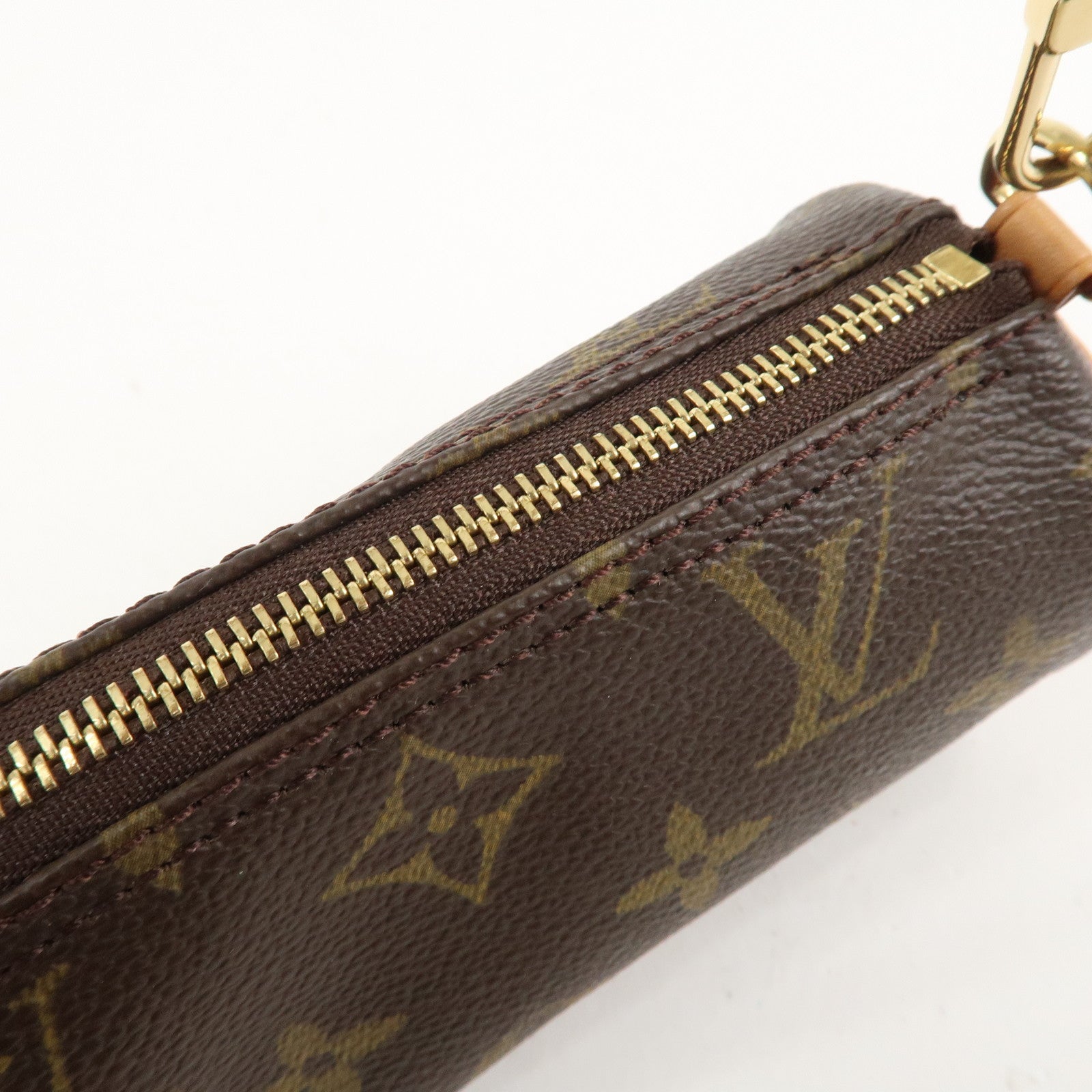 Louis Vuitton Monogram Mini Pouch for Papillon Bag Brown Used