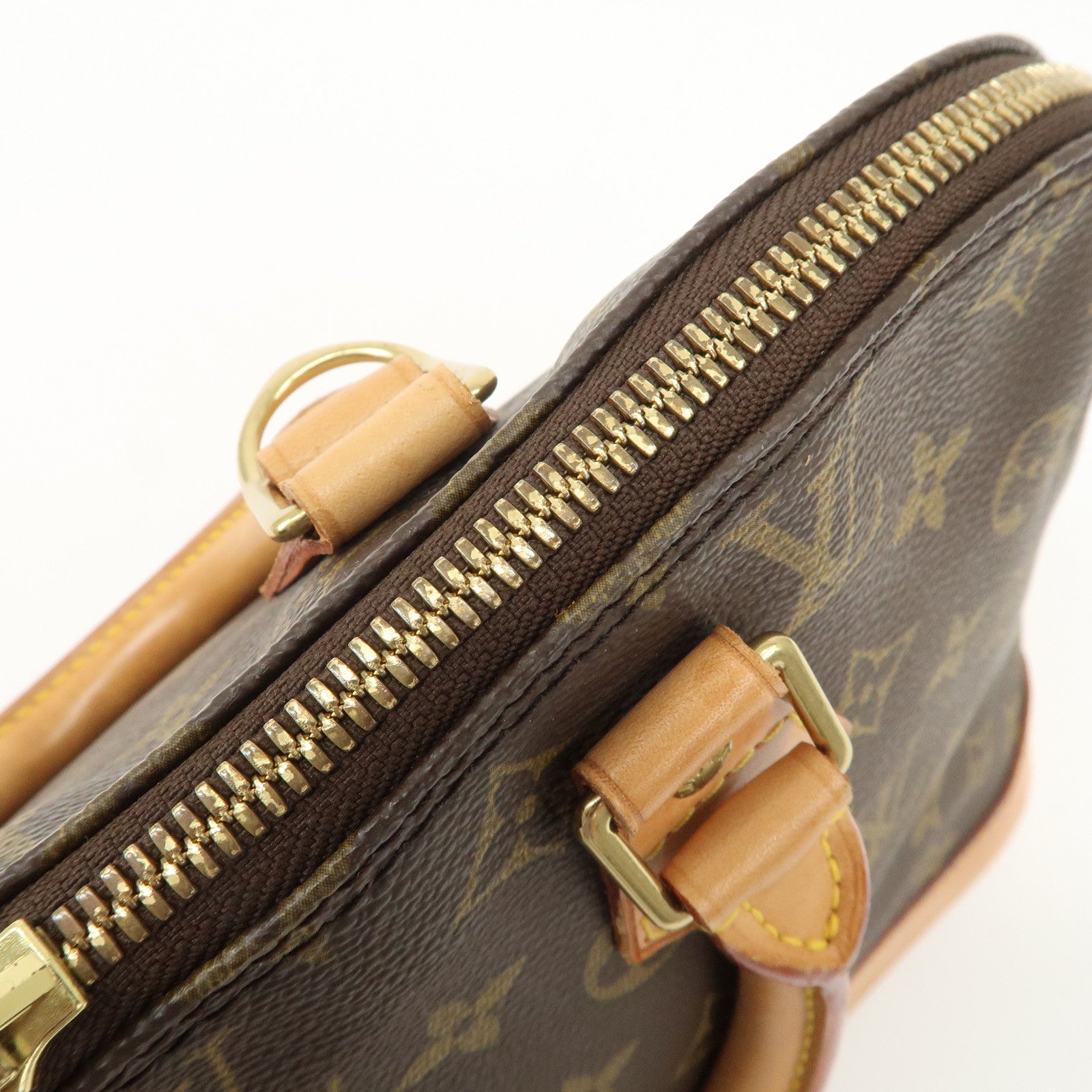 Louis Vuitton Monogram Alma Hand Bag Brown M51130