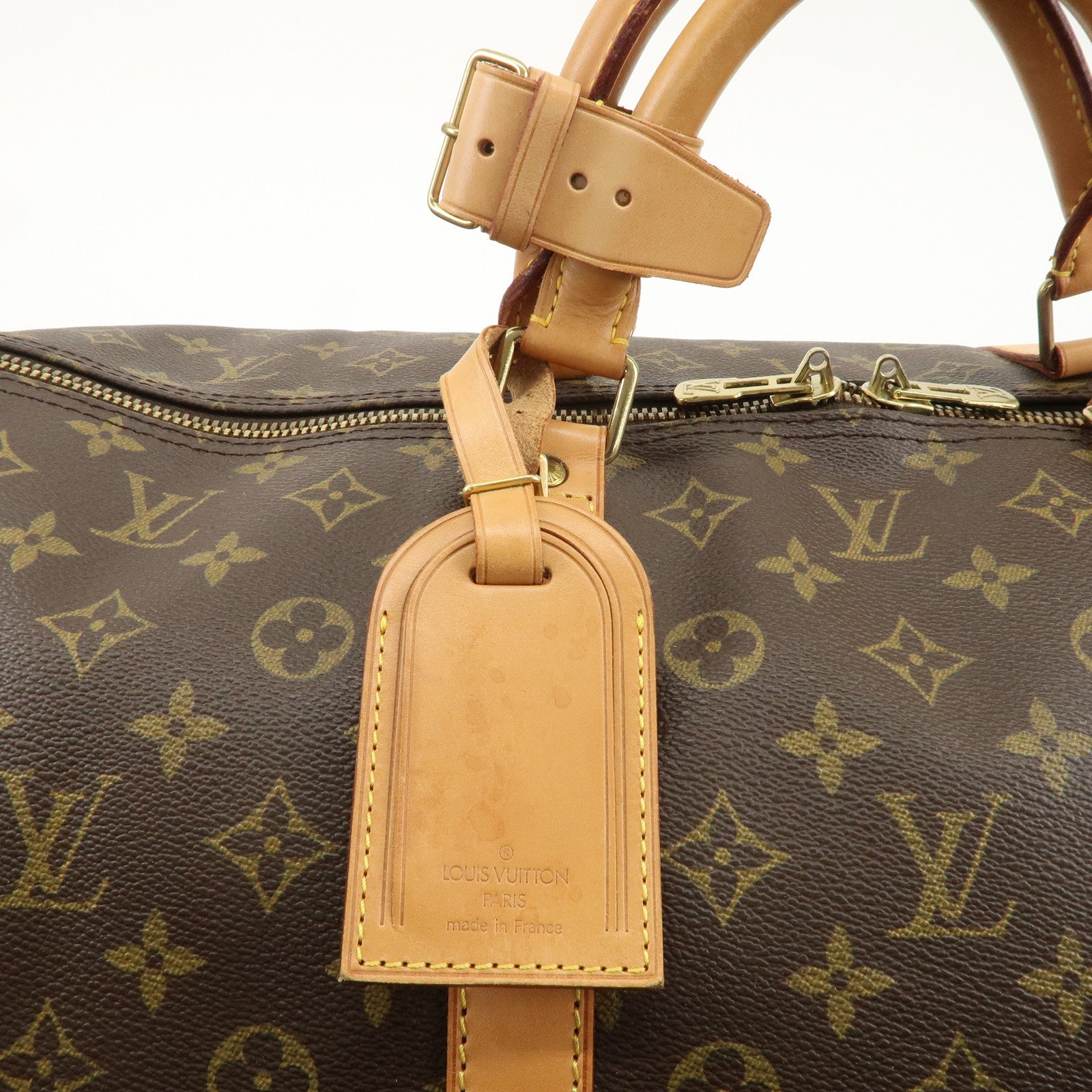 Louis Vuitton Monogram Keep All Bandouliere 60 Bag Brown M41412