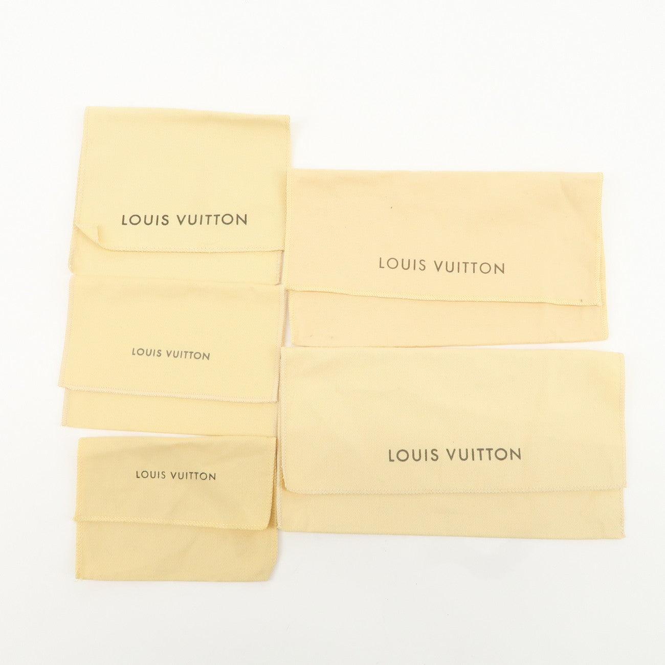 Louis Vuitton Set of 19 Dust Bag Storage Bag Beige Used