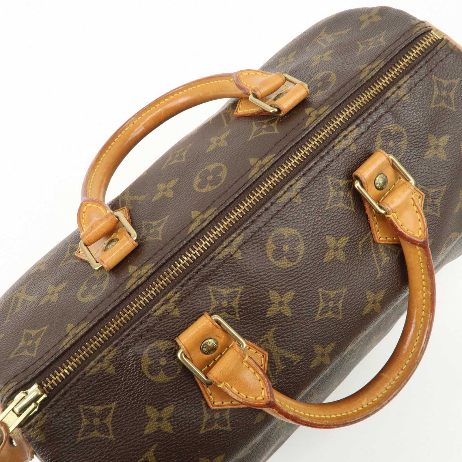 Louis Vuitton Monogram Speedy 30 Hand Bag Boston Bag M41526 Used