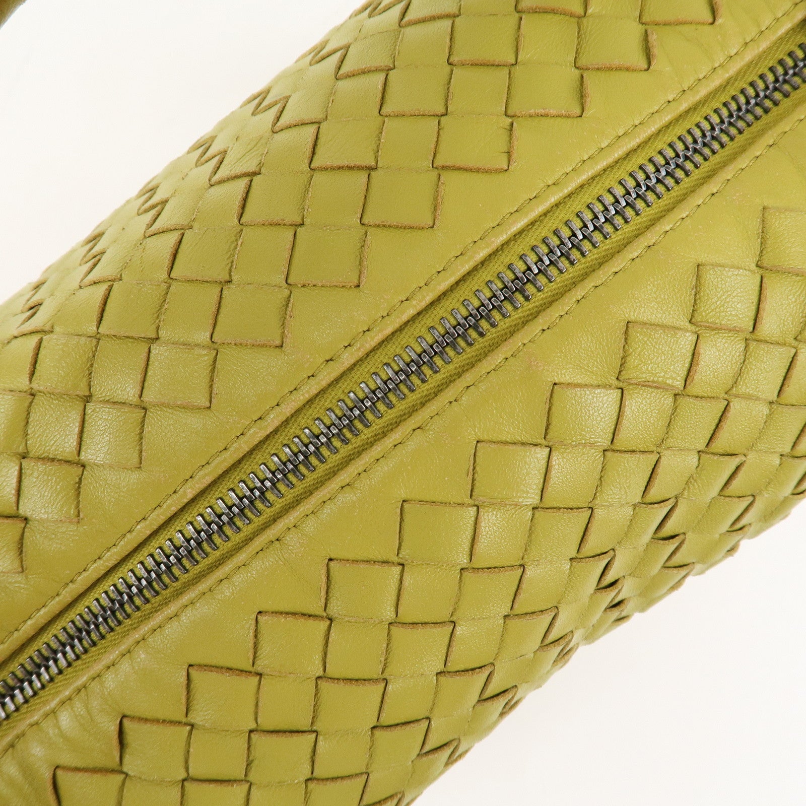 BOTTEGA VENETA Intrecciato Leather Hand Shoulder Bag Yellow