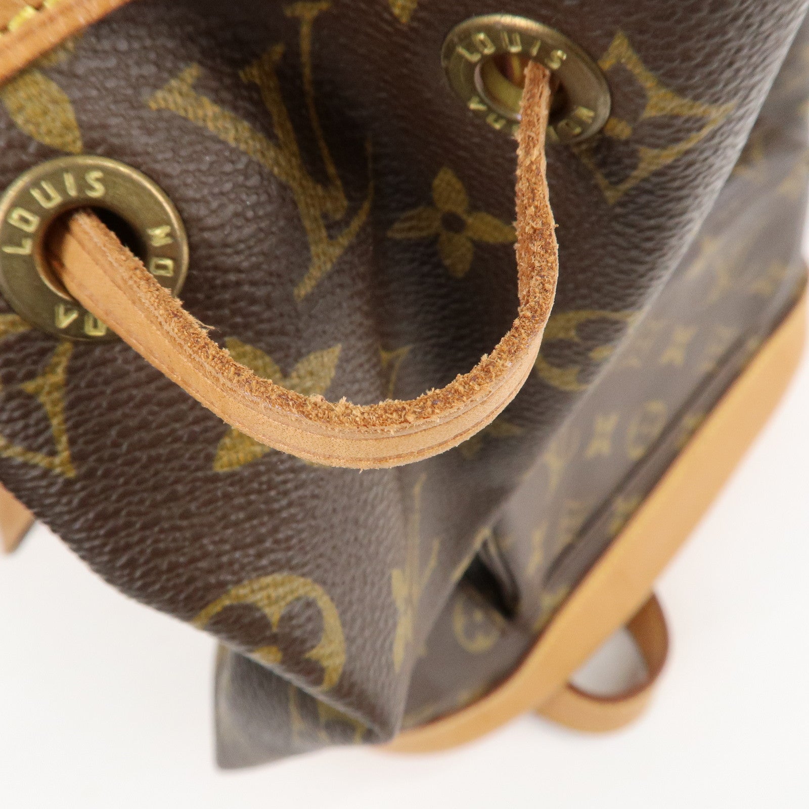 Louis Vuitton Monogram Montsouris MM Back Pack Bag M51136 Used