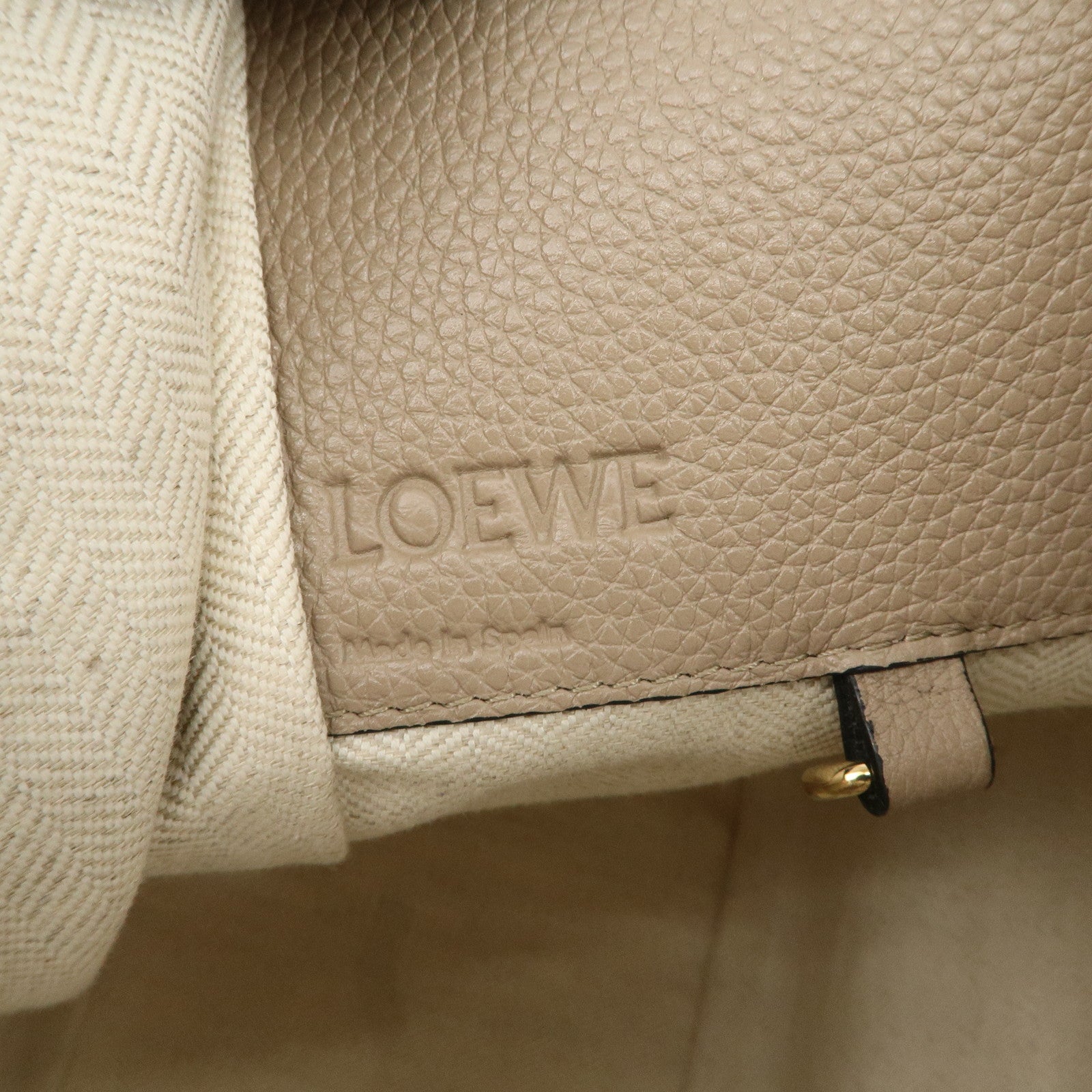 LOEWE Leather Hammock Small Shoudler Bag Beige 314.12BZ95