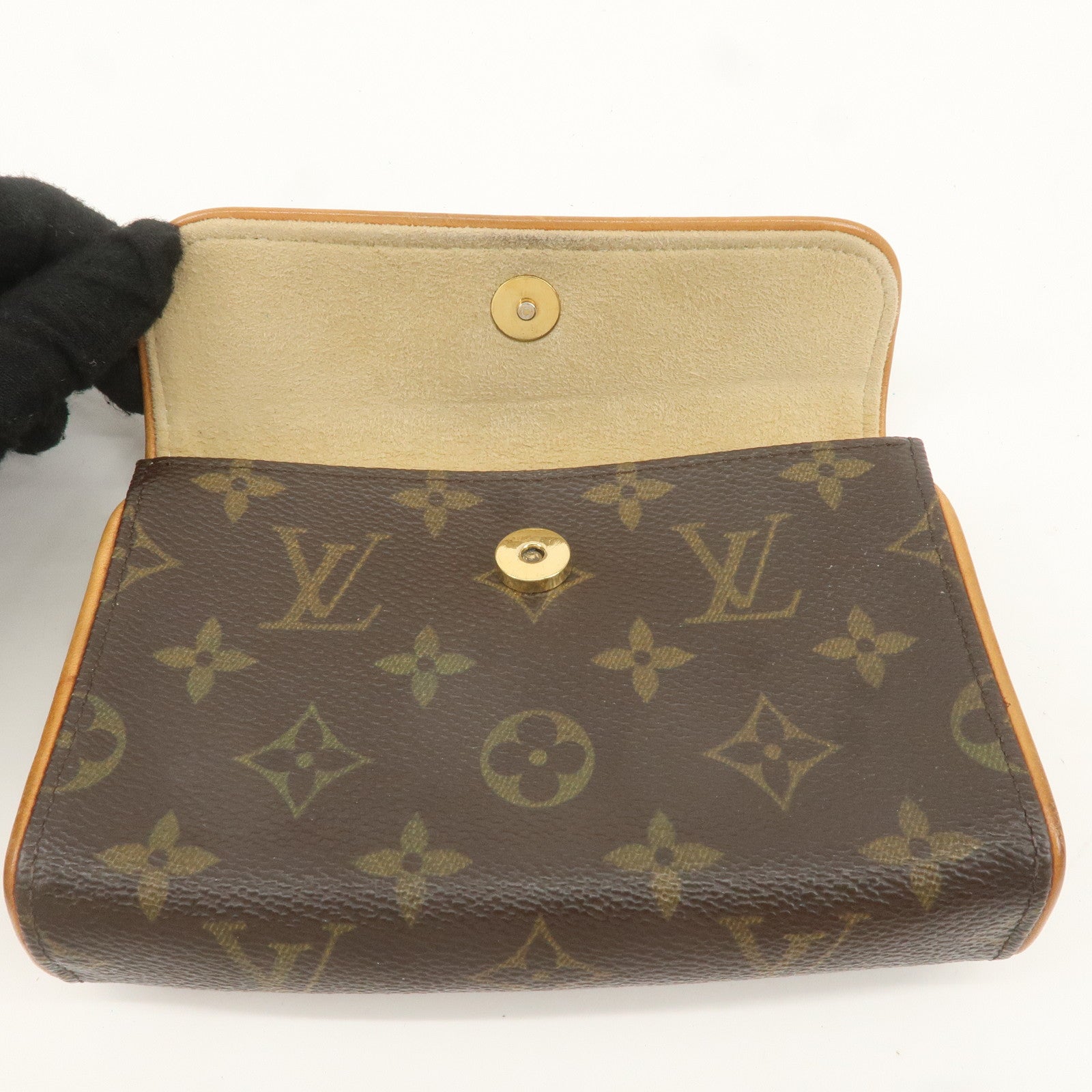 Louis Vuitton Monogram Pochette Florentine Waist Bag BeltXS M51855