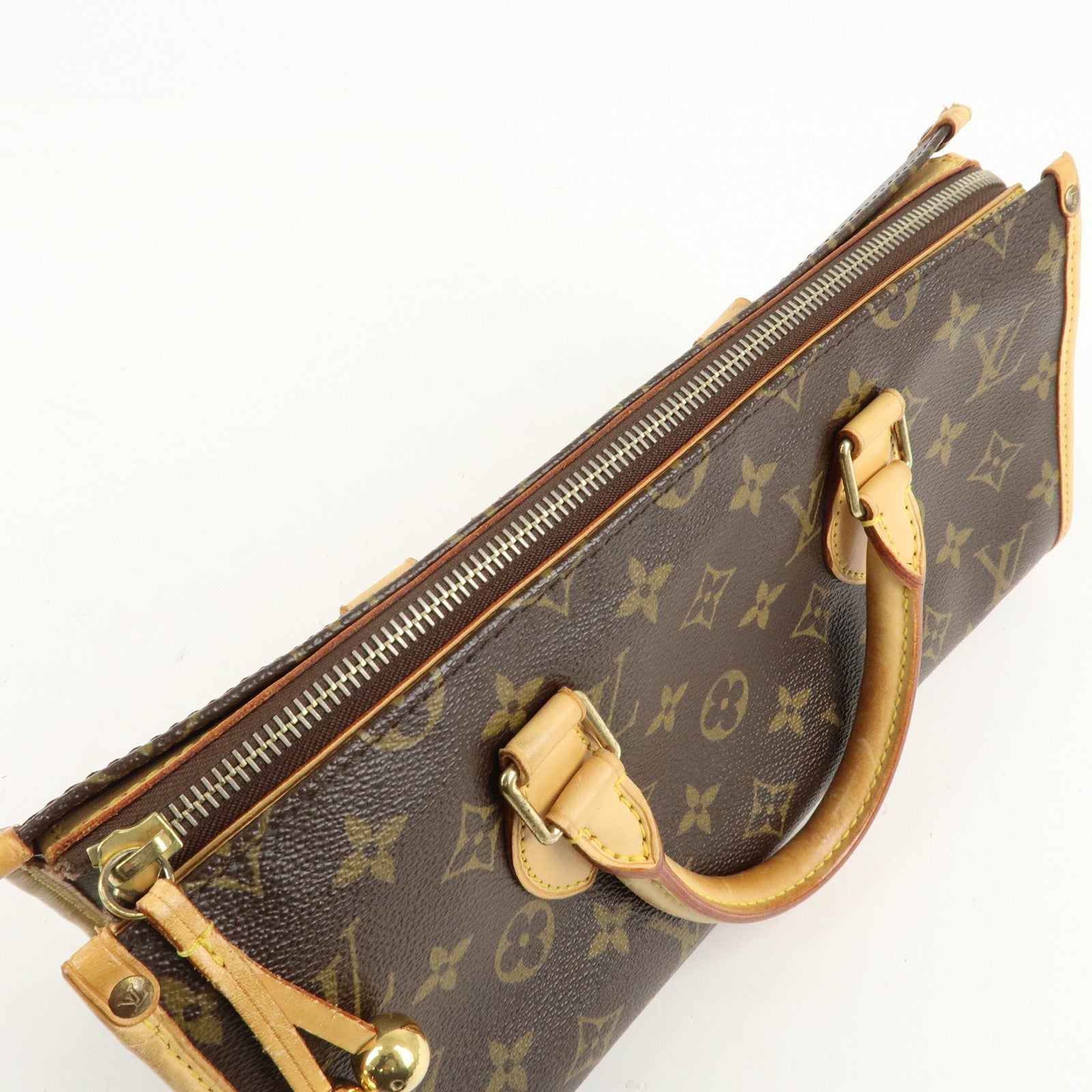 Louis Vuitton Monogram Popincourt Hand Bag Brown M40009 Used