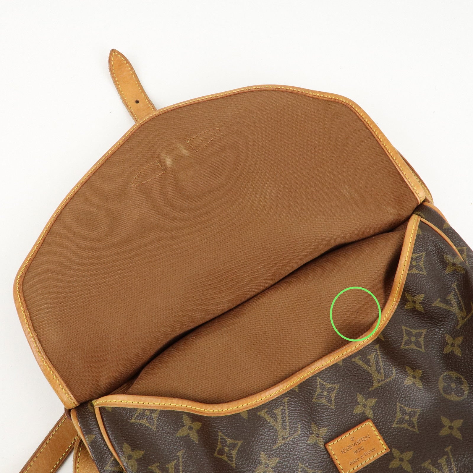 Louis Vuitton Monogram Saumur 30 Crossbody Bag Brown M42256 Used