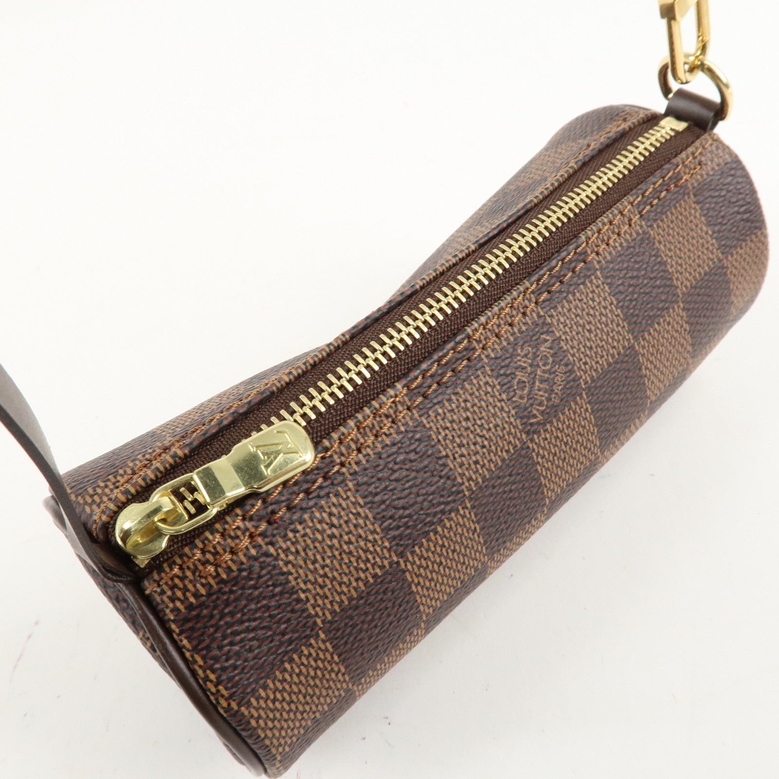 Louis Vuitton Damier Papillon 30 Hand Bag Pouch Brown N51303 Used