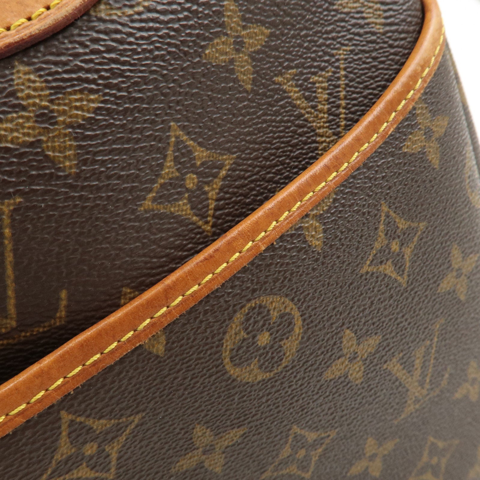 Louis Vuitton Monogram Deauville Hand Bag Brown M47270