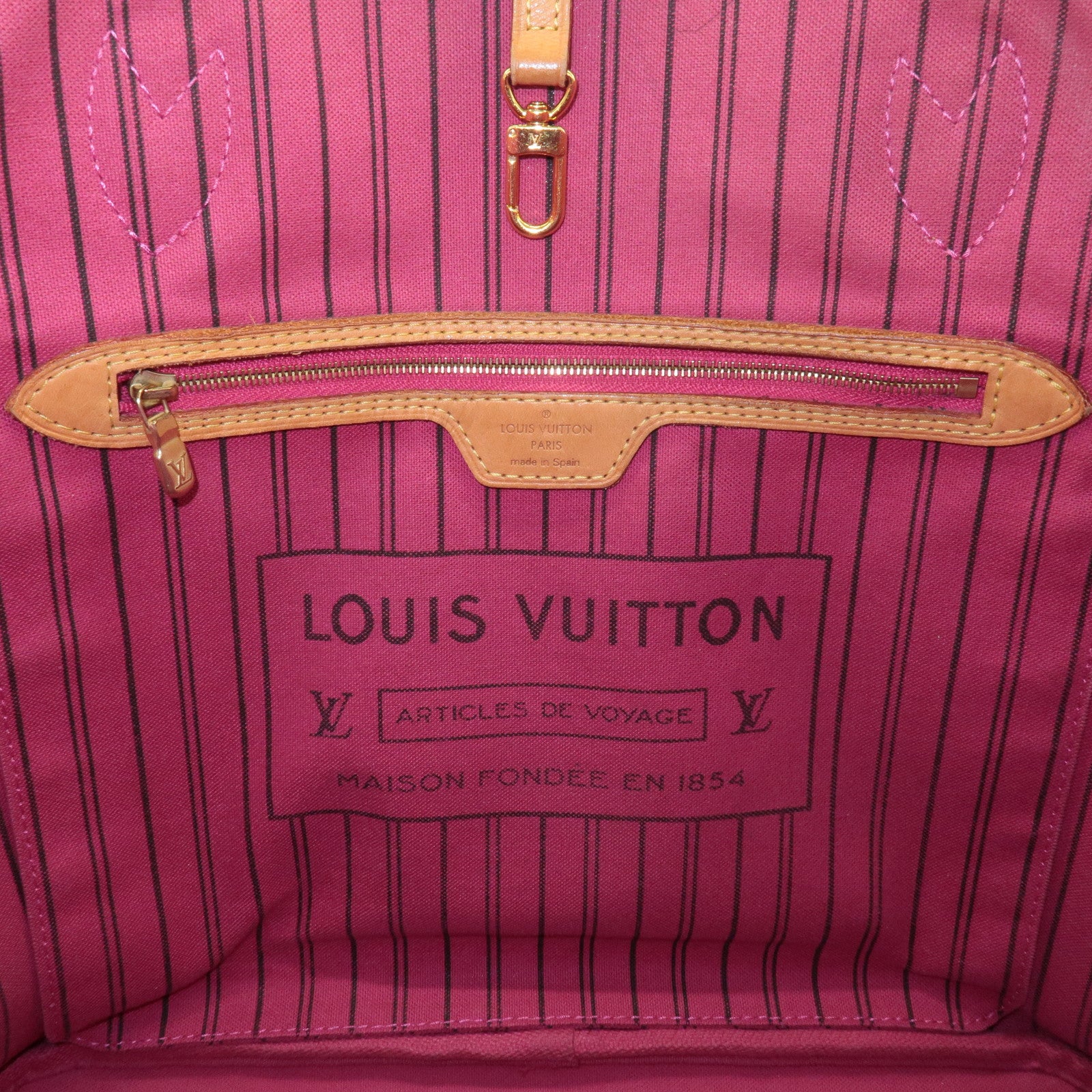 Louis Vuitton Monogram Neverfull MM Tote Bag Brown M41178