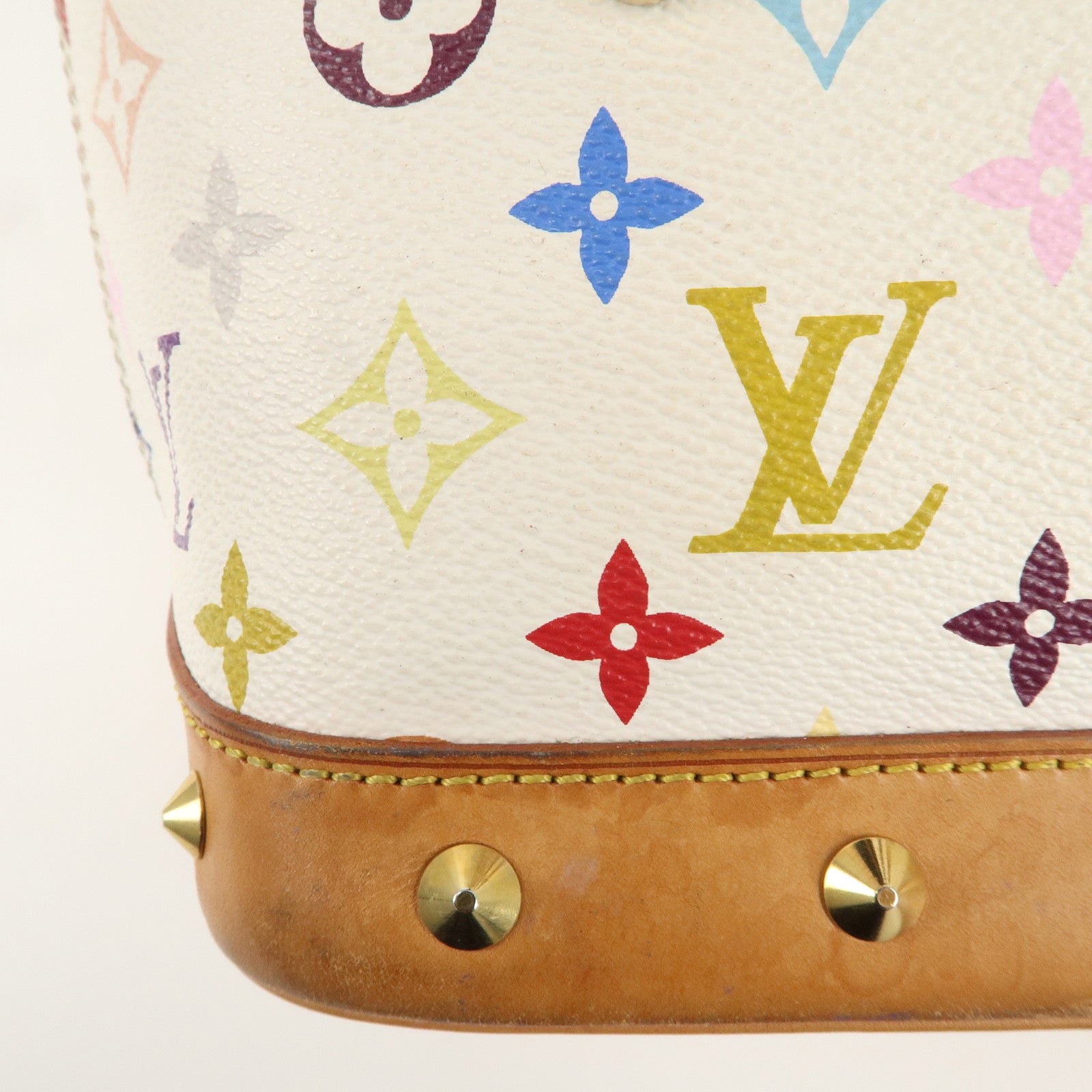 Louis Vuitton Monogram Multi Color Alma PM Hand Bag Blanc M92647