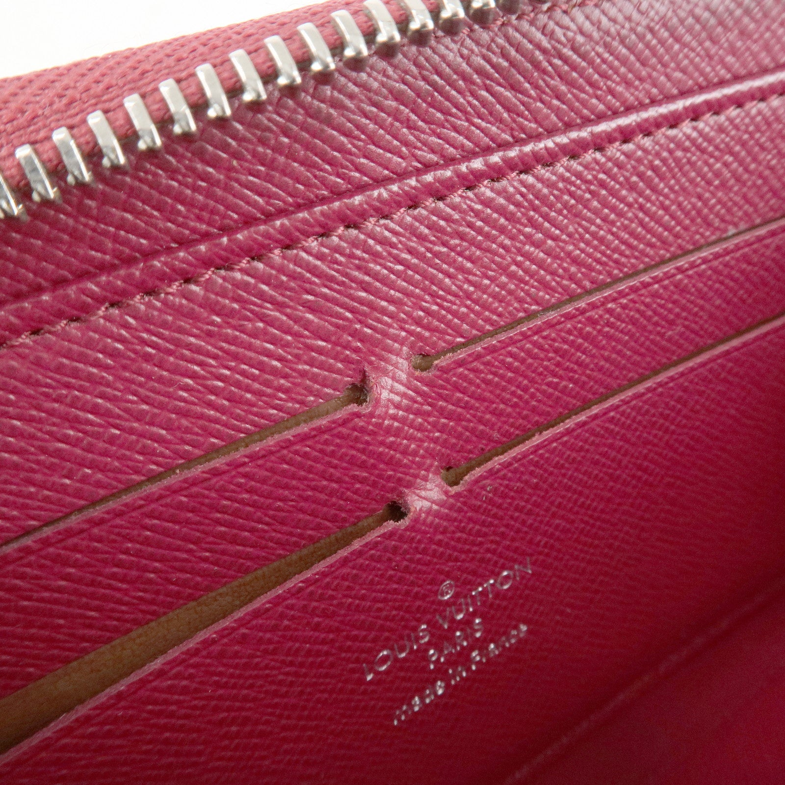 Louis Vuitton Epi Zippy Wallet Zip Around Wallet Fuchsia M60305