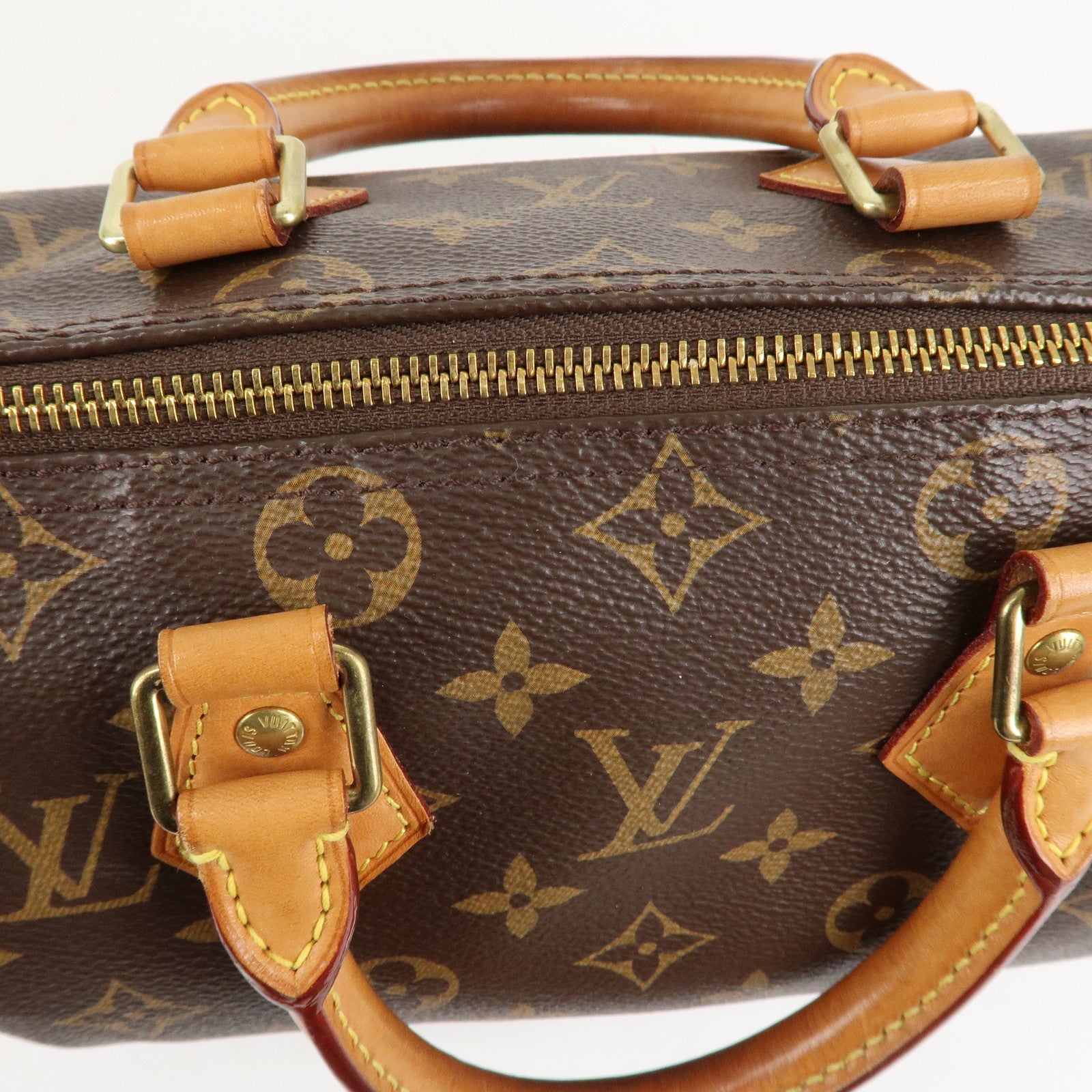 Louis Vuitton Monogram Speedy 25 Hand Bag Boston Bag M41109 Used